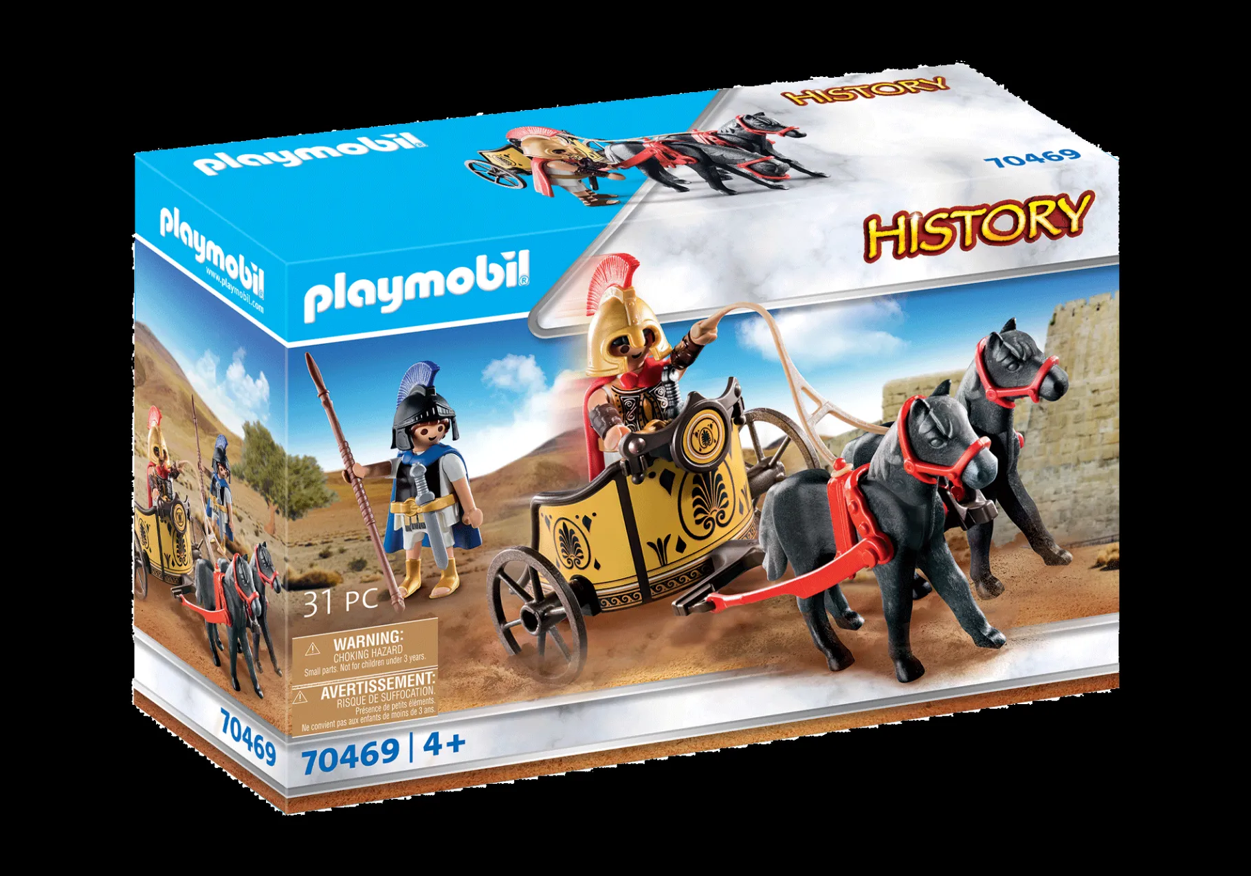 Achilles im Streitwagen mit Patroklos-PLAYMOBIL Fashion