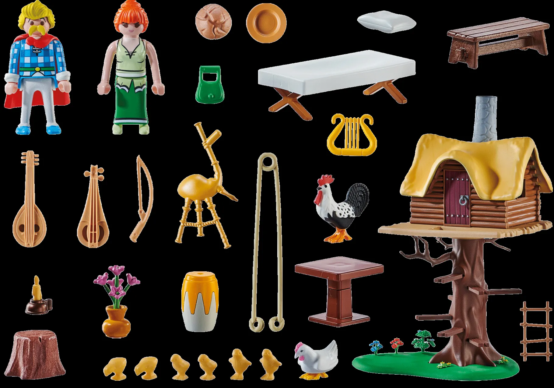 Asterix: Troubadix mit Baumhaus-PLAYMOBIL Clearance