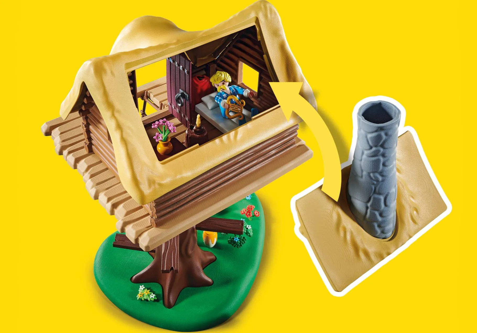Asterix: Troubadix mit Baumhaus-PLAYMOBIL Clearance