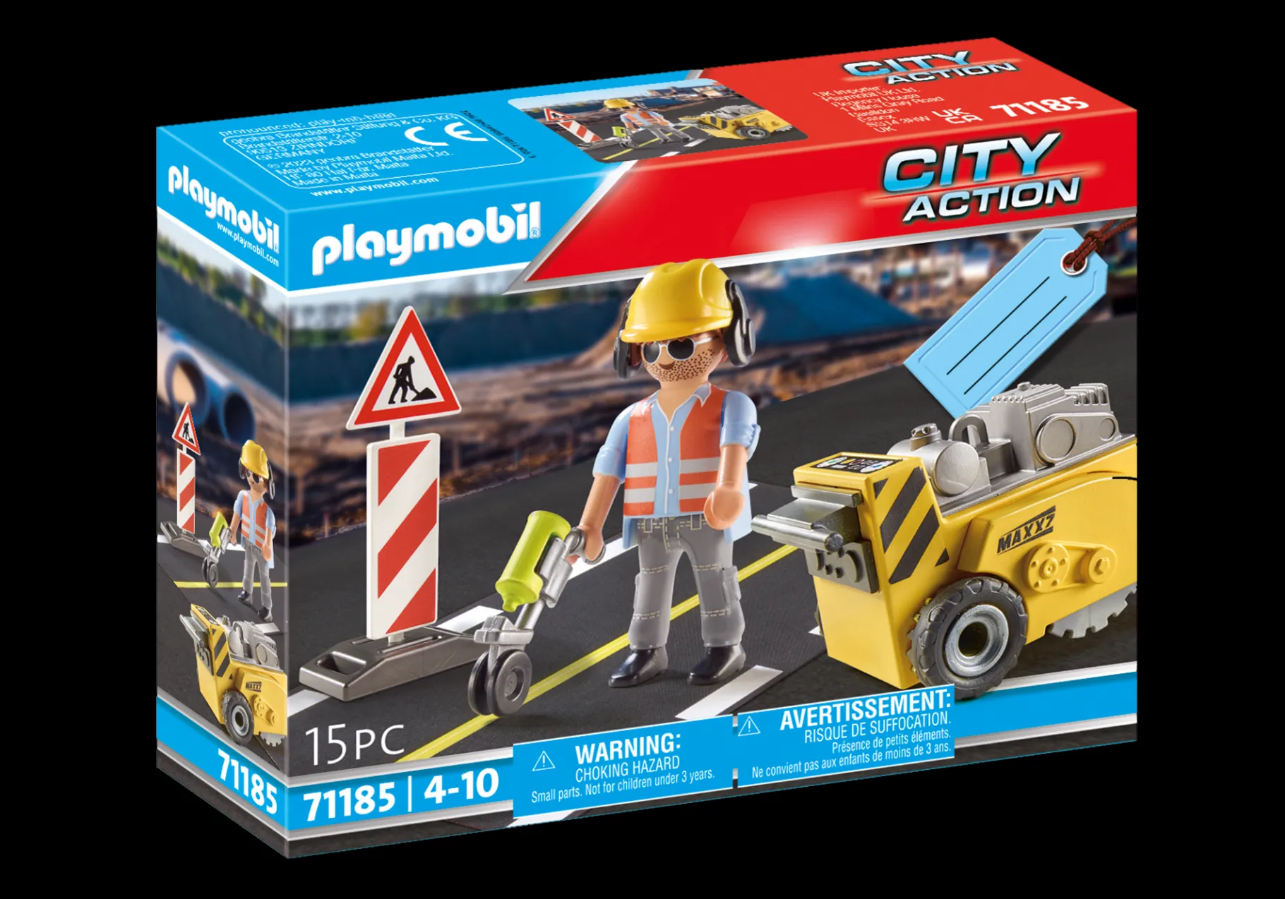 Bauarbeiter mit Kantenfräser-PLAYMOBIL Flash Sale
