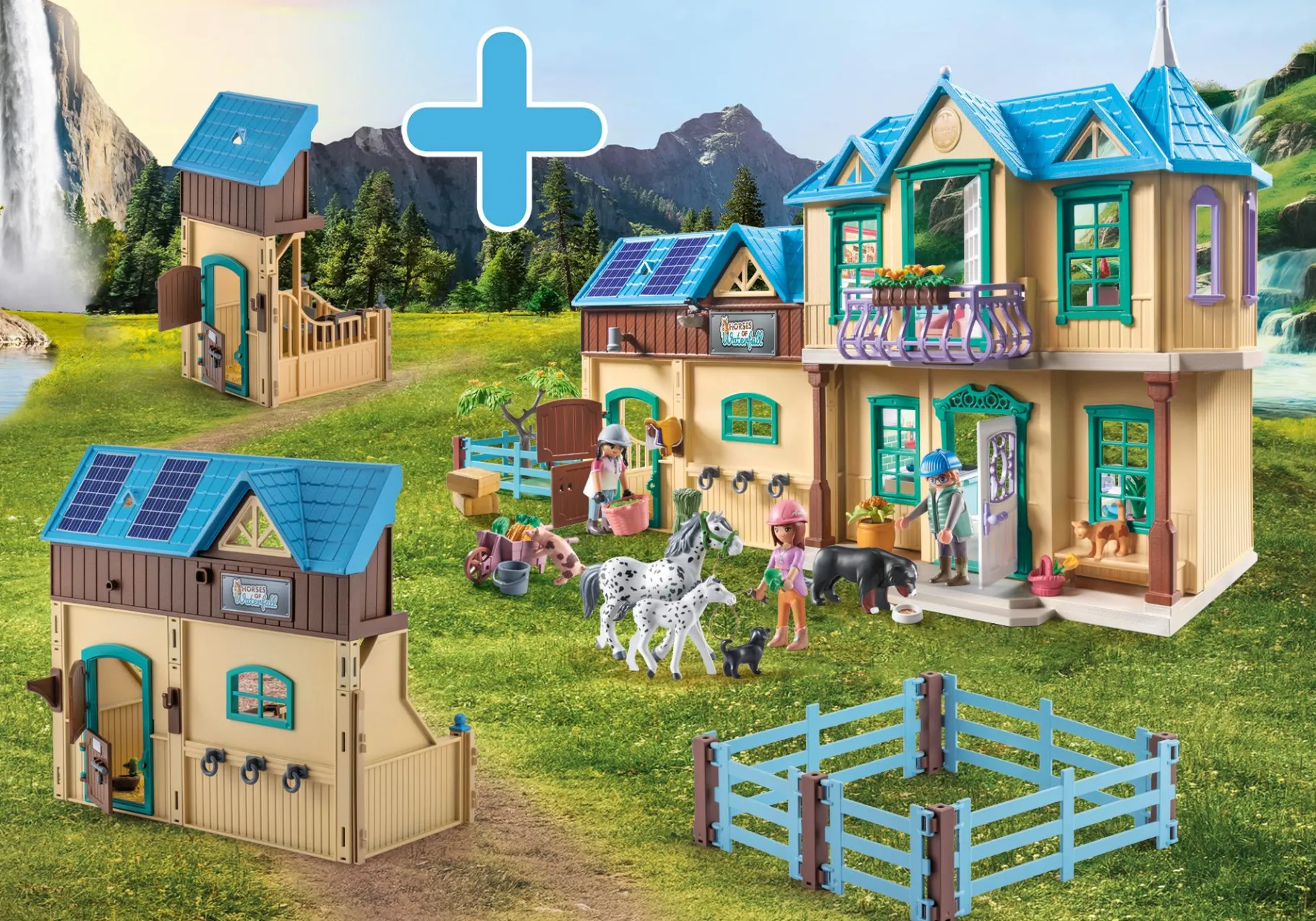 Bundle Horses of Waterfall II-PLAYMOBIL Hot