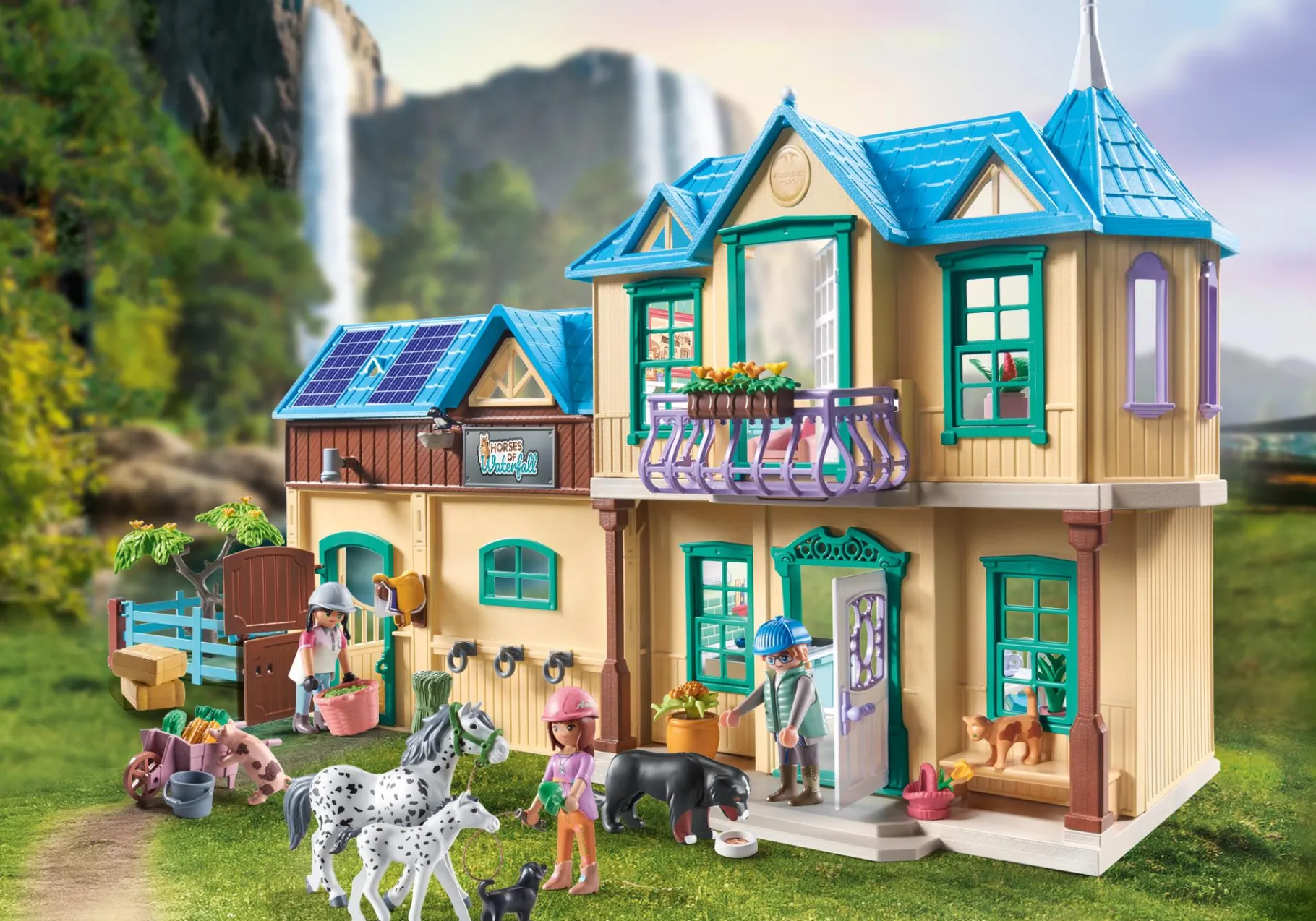 Bundle Horses of Waterfall-PLAYMOBIL Cheap