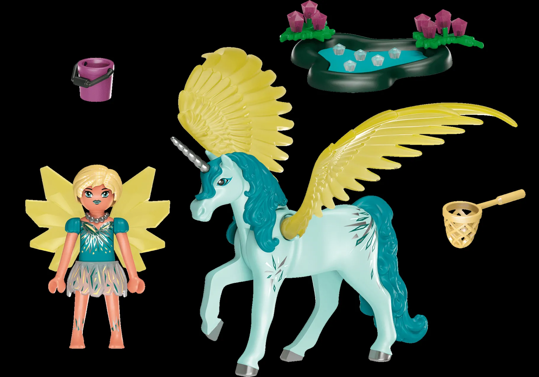 Crystal Fairy mit Einhorn-PLAYMOBIL Best Sale
