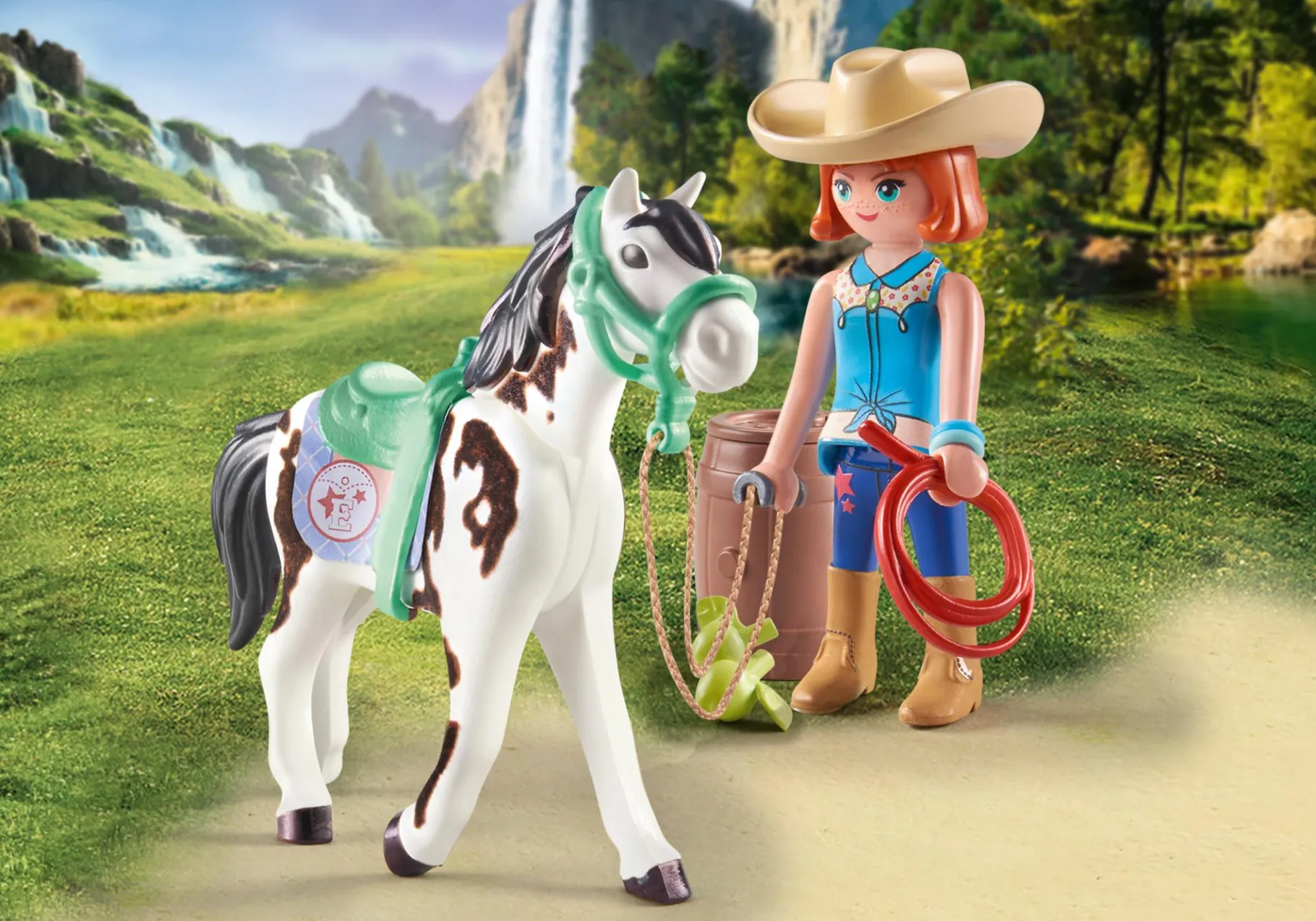 Ellie & Sawdust mit Westernübung-PLAYMOBIL Discount