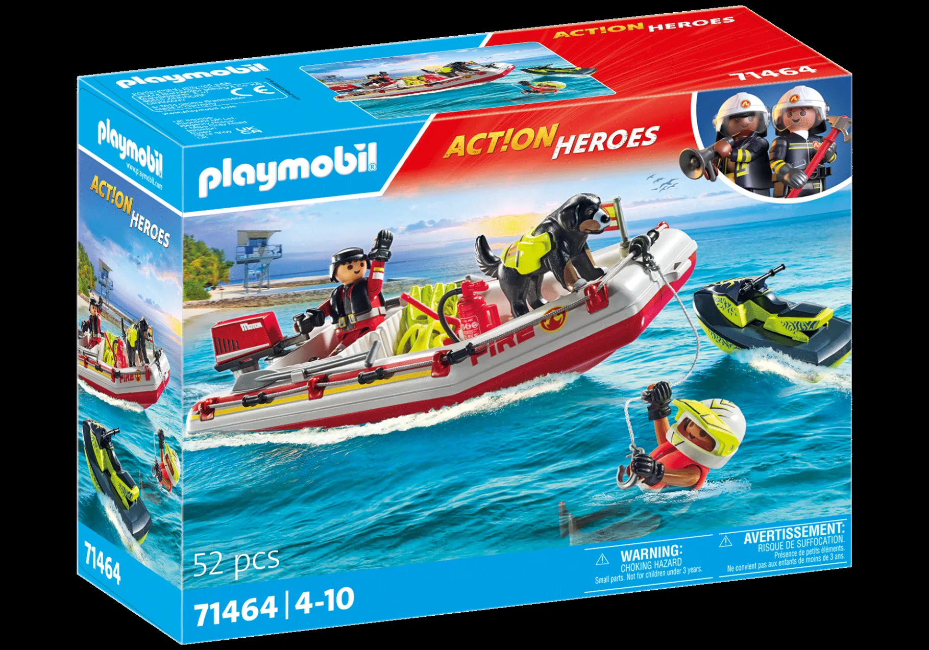 Feuerwehrboot mit Aqua Scooter-PLAYMOBIL Best Sale