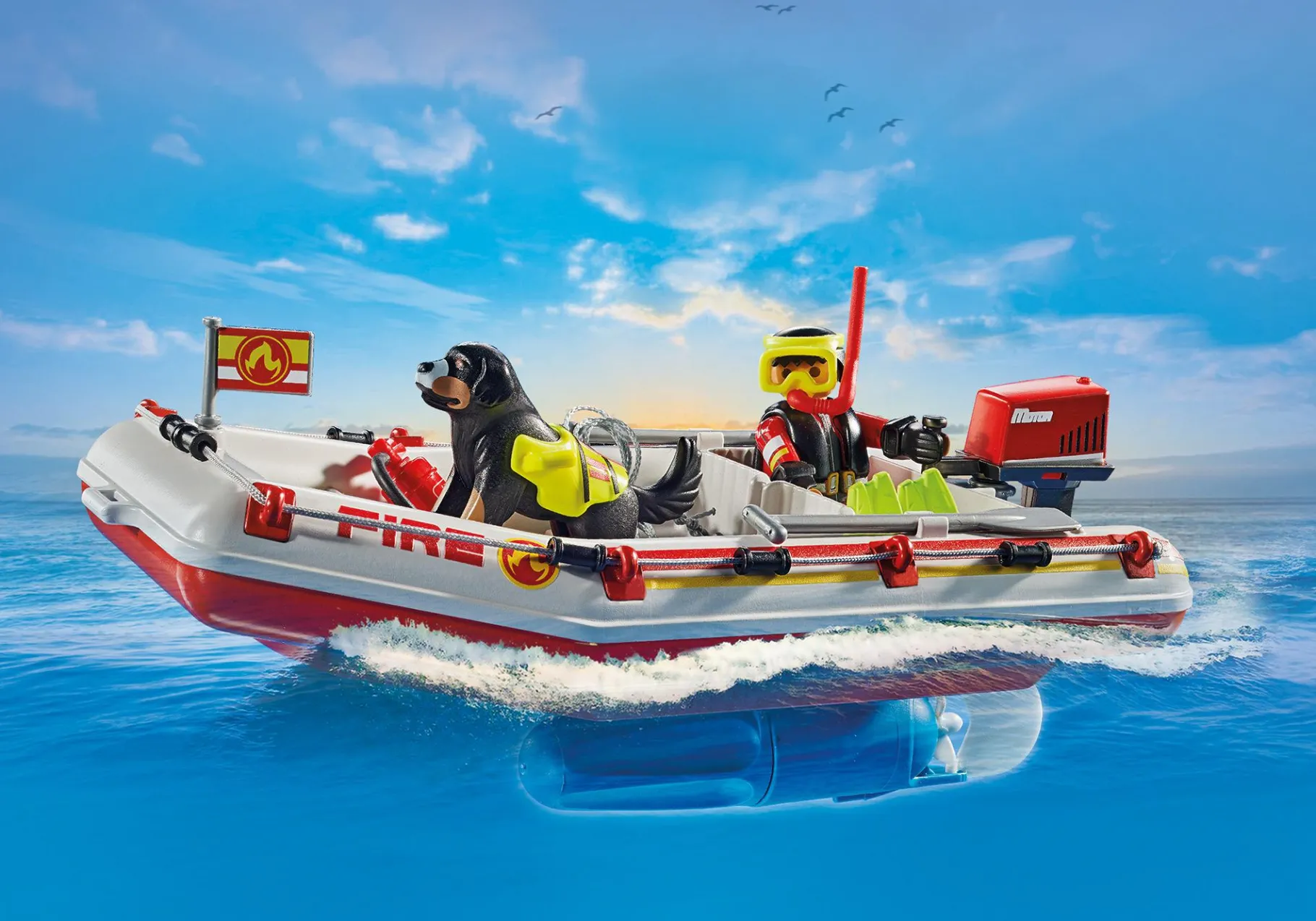 Feuerwehrboot mit Aqua Scooter-PLAYMOBIL Best Sale