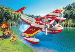 Feuerwehrflugzeug mit Löschfunktion-PLAYMOBIL Discount
