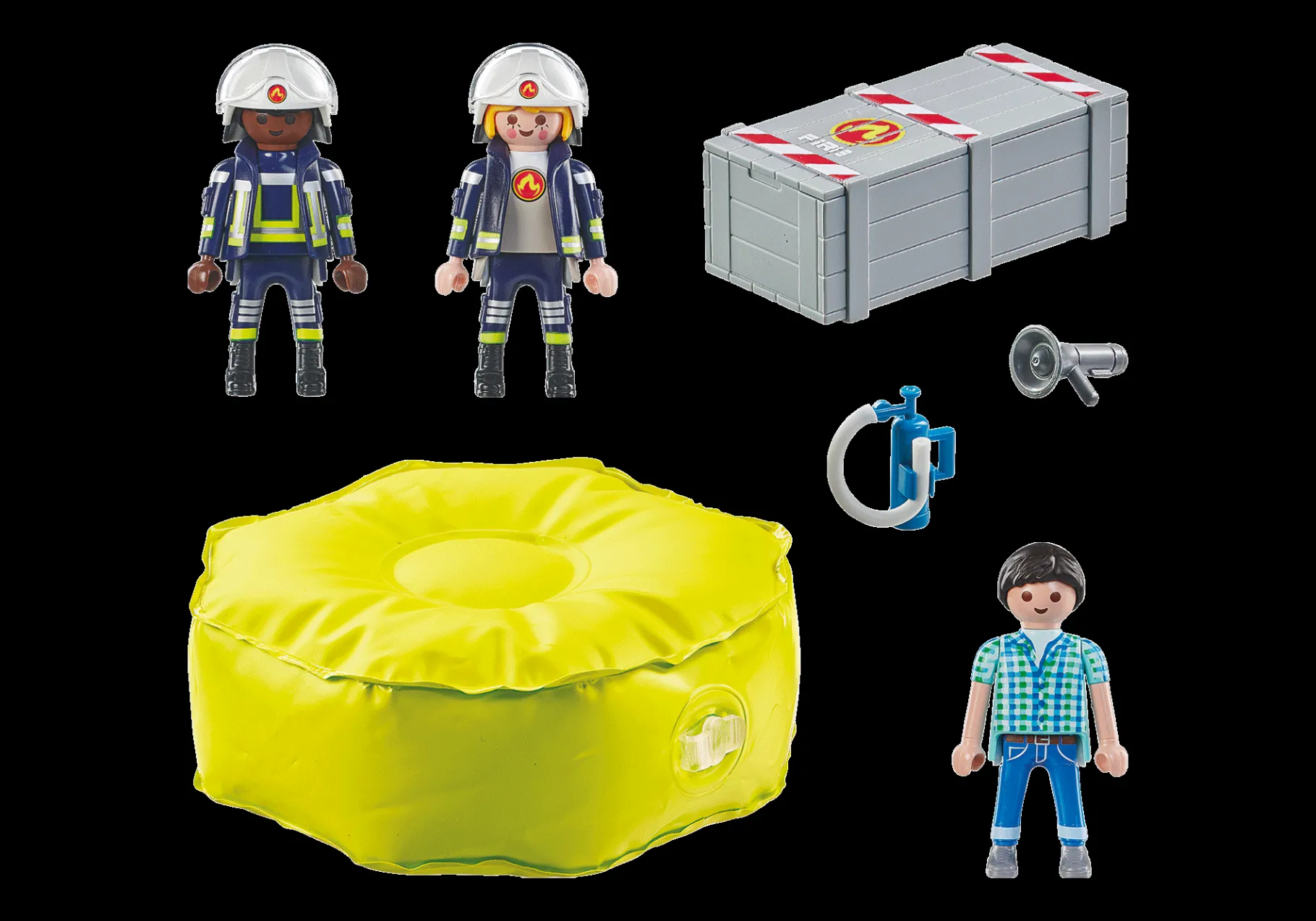 Feuerwehrleute mit Luftkissen-PLAYMOBIL Cheap