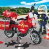 Feuerwehrmotorrad am Unfallort-PLAYMOBIL Best Sale