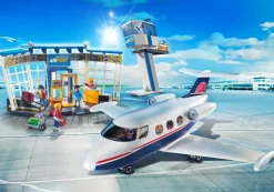 Flughafen mit Flugzeug und Tower-PLAYMOBIL Outlet