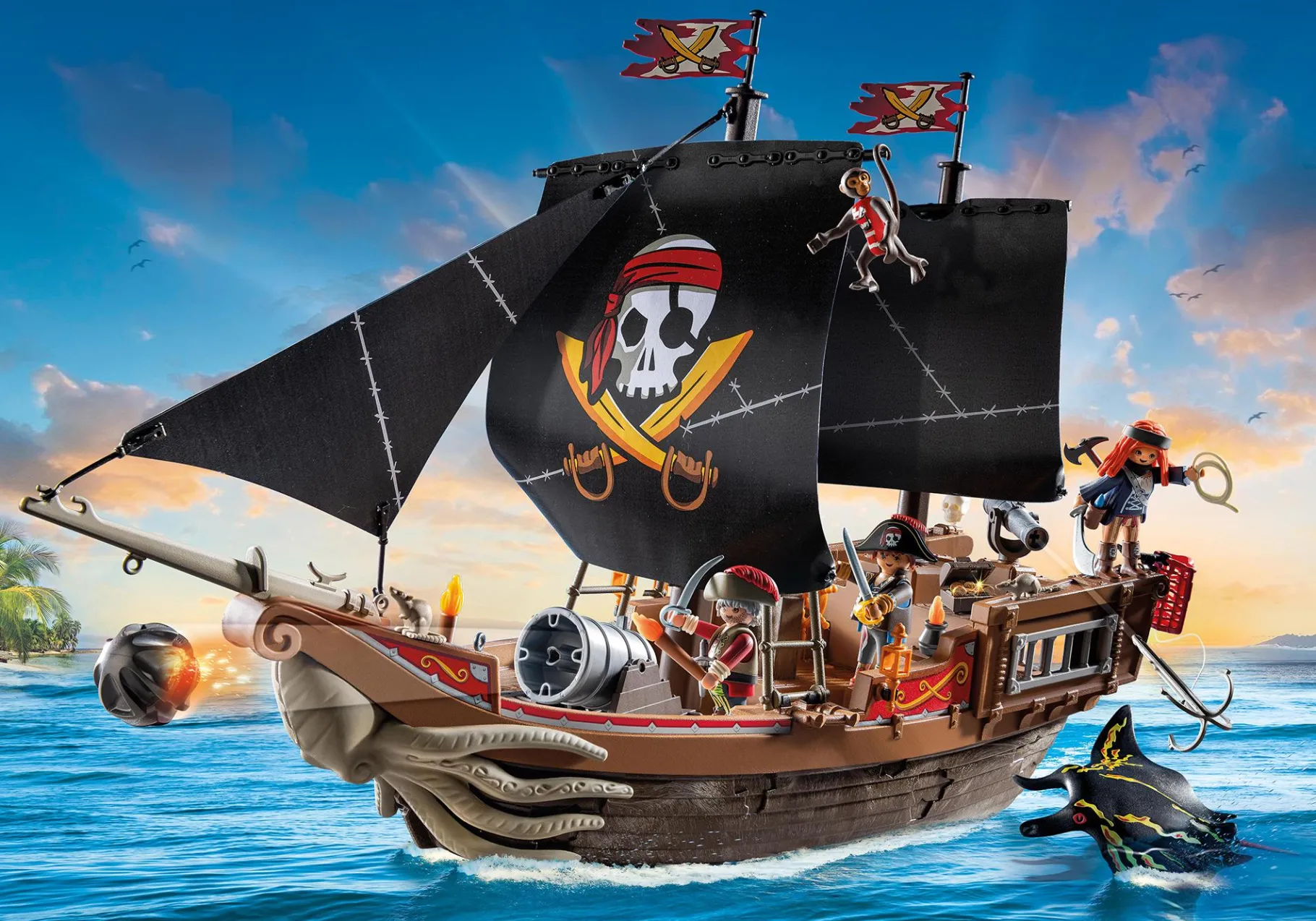 Großes Piratenschiff-PLAYMOBIL Discount