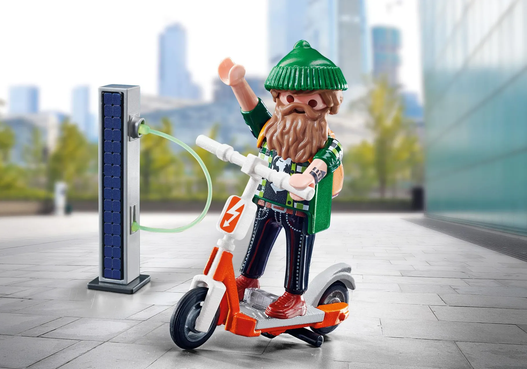 Hipster mit E-Roller-PLAYMOBIL Outlet