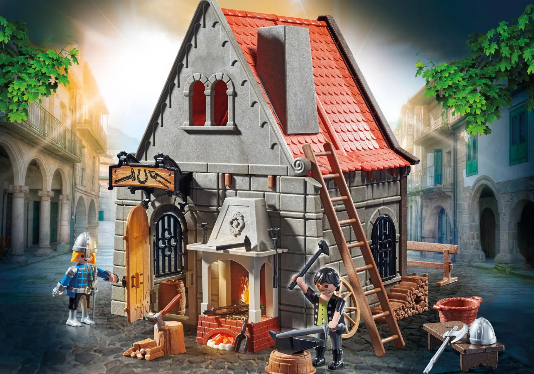 Historische Schmiede-PLAYMOBIL Hot
