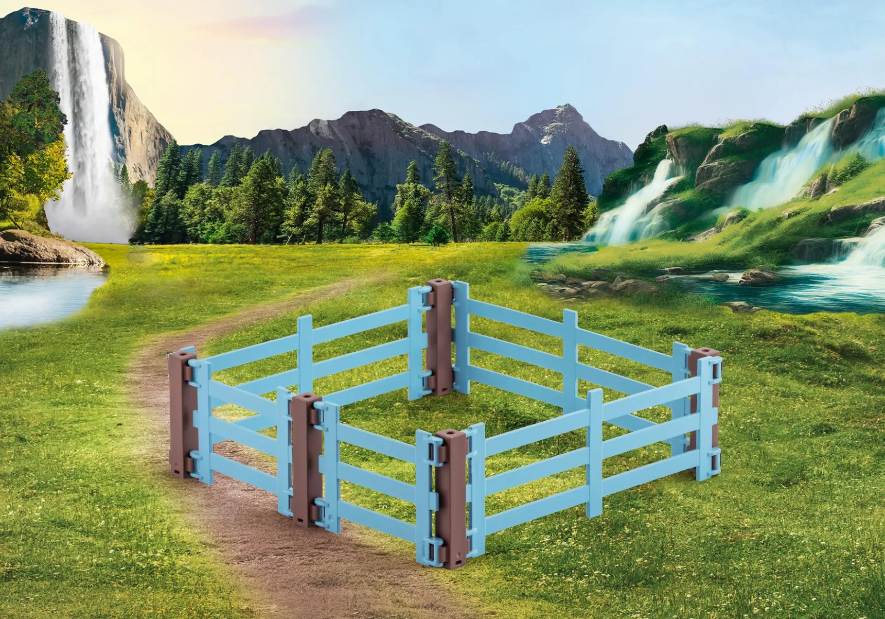 Horses of Waterfall-Zaunerweiterung-PLAYMOBIL Sale