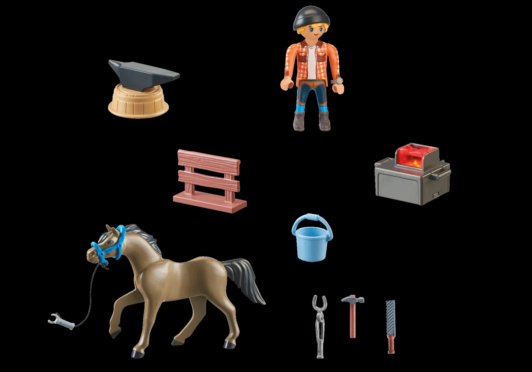Hufschmied Ben & Achilles-PLAYMOBIL Outlet