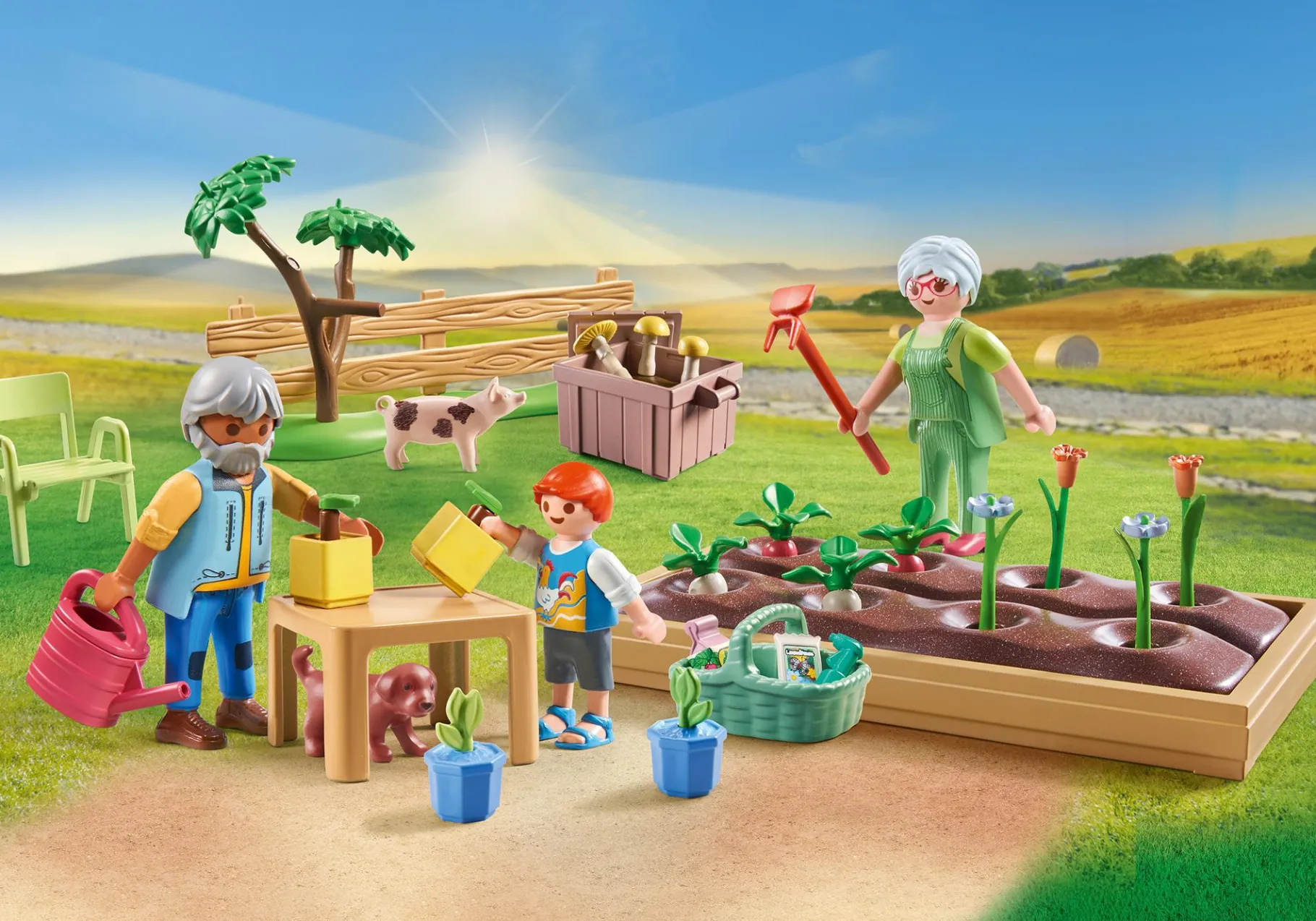 Idyllischer Gemüsegarten bei den Großeltern-PLAYMOBIL Online