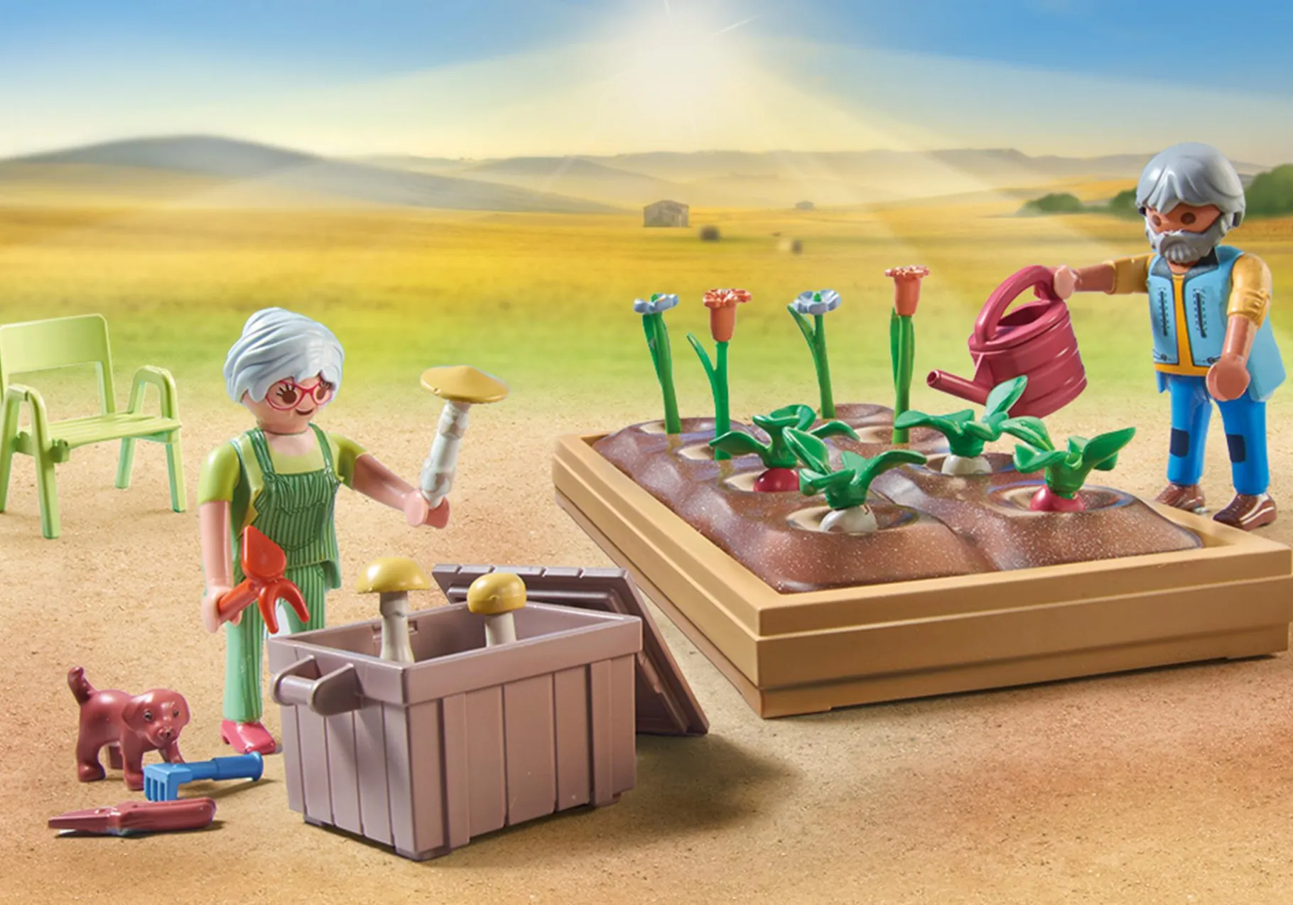 Idyllischer Gemüsegarten bei den Großeltern-PLAYMOBIL Online