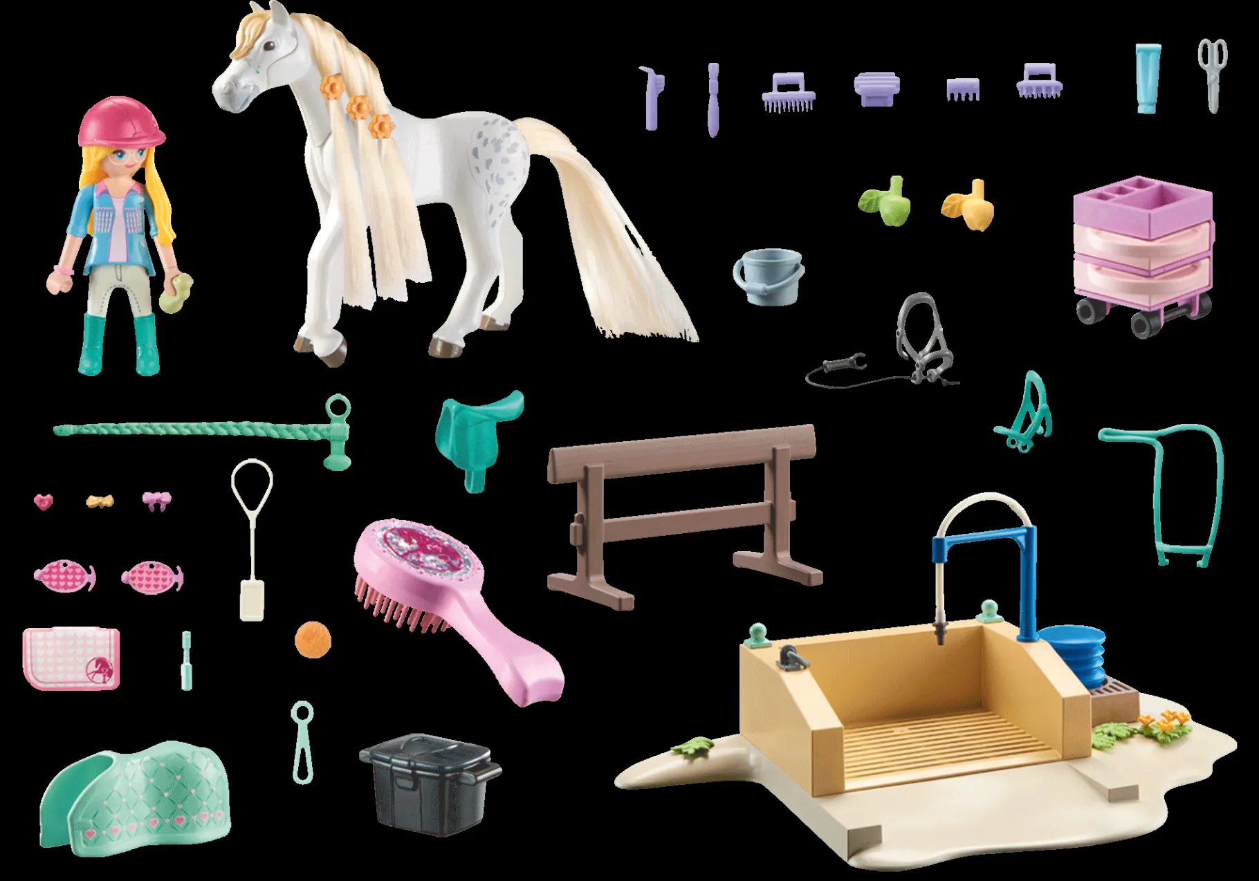 Isabella & Lioness mit Waschplatz-PLAYMOBIL Best Sale