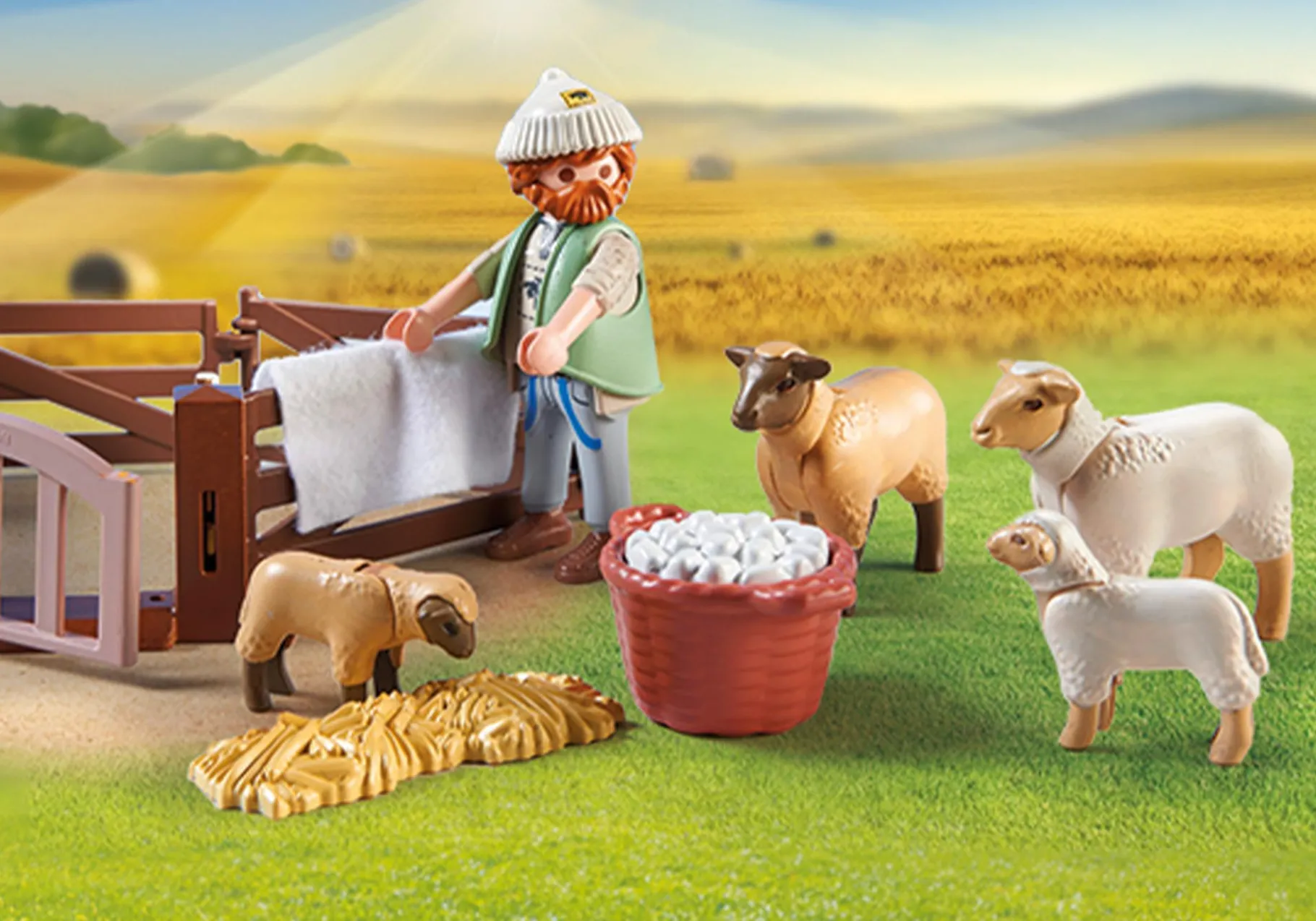 Junger Schäfer mit Schafen-PLAYMOBIL Discount