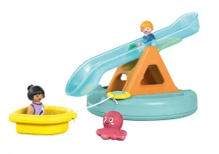 JUNIOR AQUA: Badeinsel mit Wasserrutsche-PLAYMOBIL Fashion