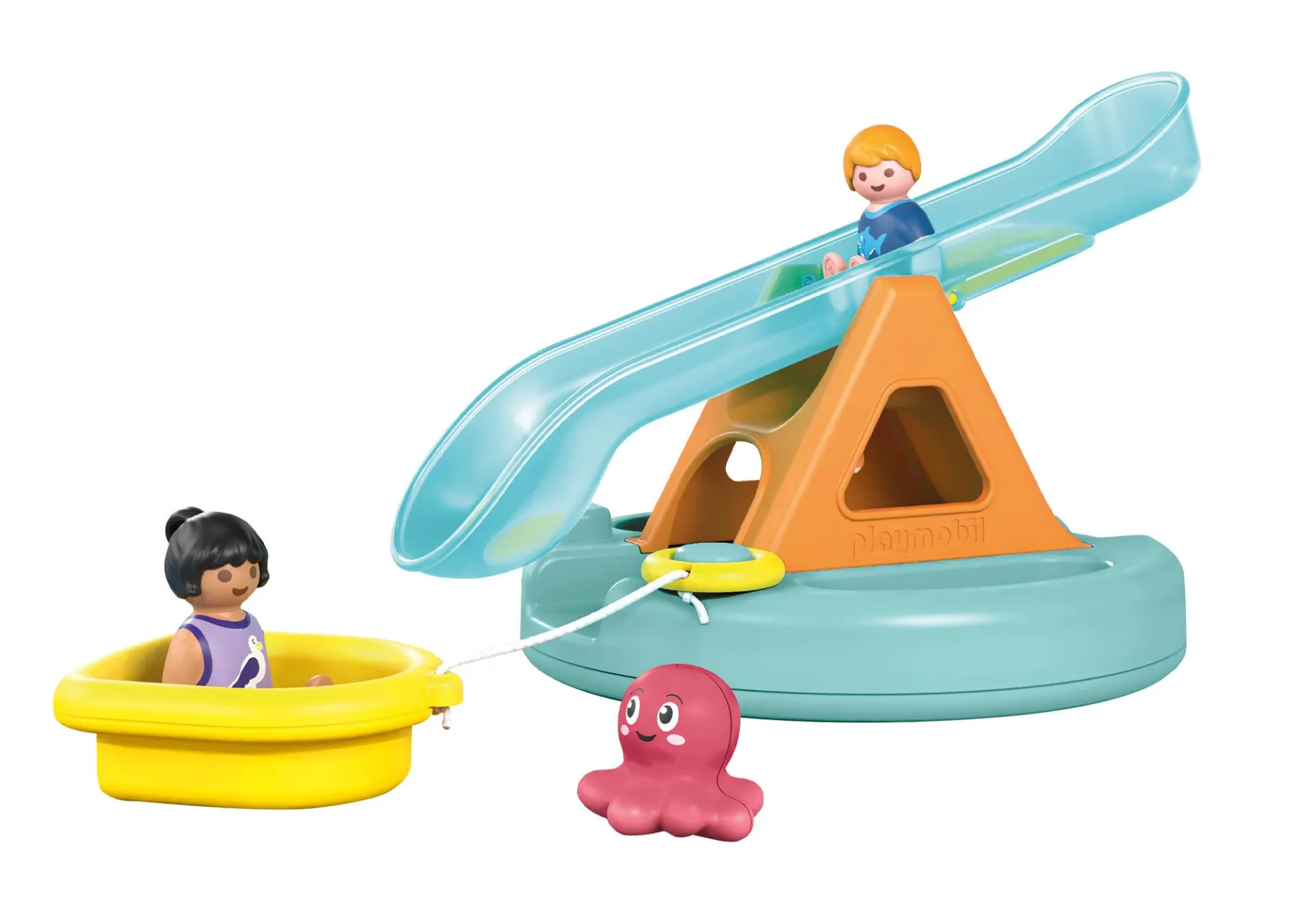 JUNIOR AQUA: Badeinsel mit Wasserrutsche-PLAYMOBIL Fashion