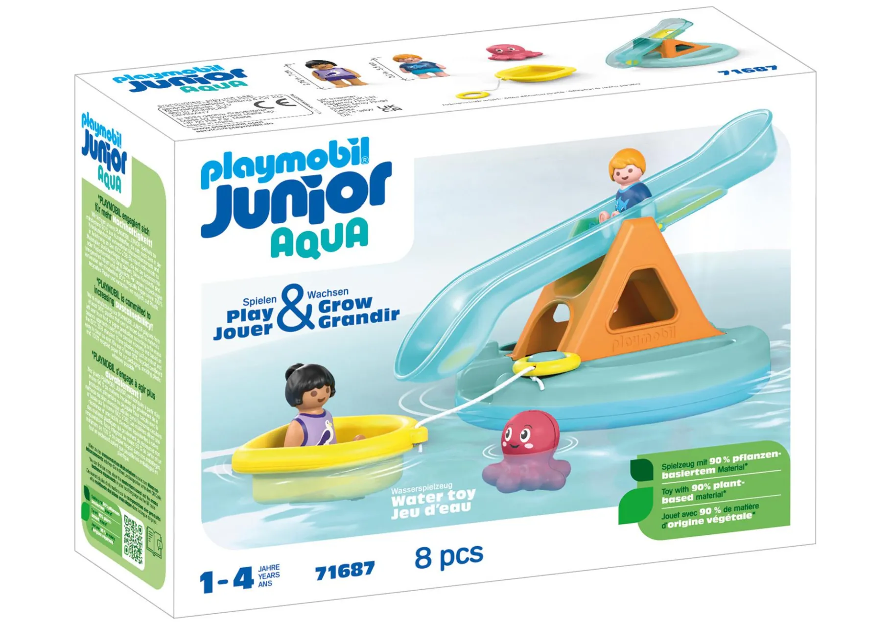 JUNIOR AQUA: Badeinsel mit Wasserrutsche-PLAYMOBIL Fashion