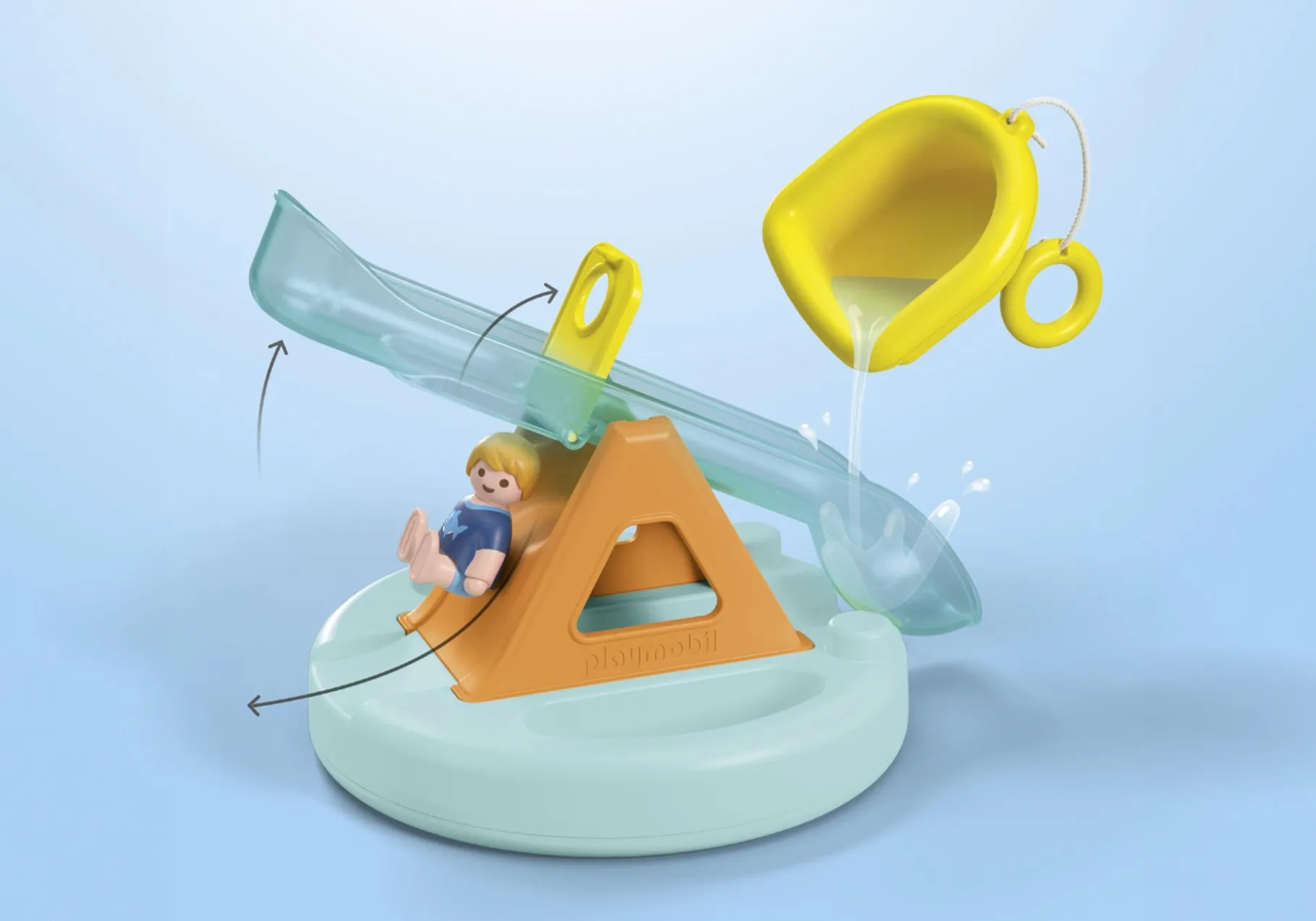 JUNIOR AQUA: Badeinsel mit Wasserrutsche-PLAYMOBIL Fashion