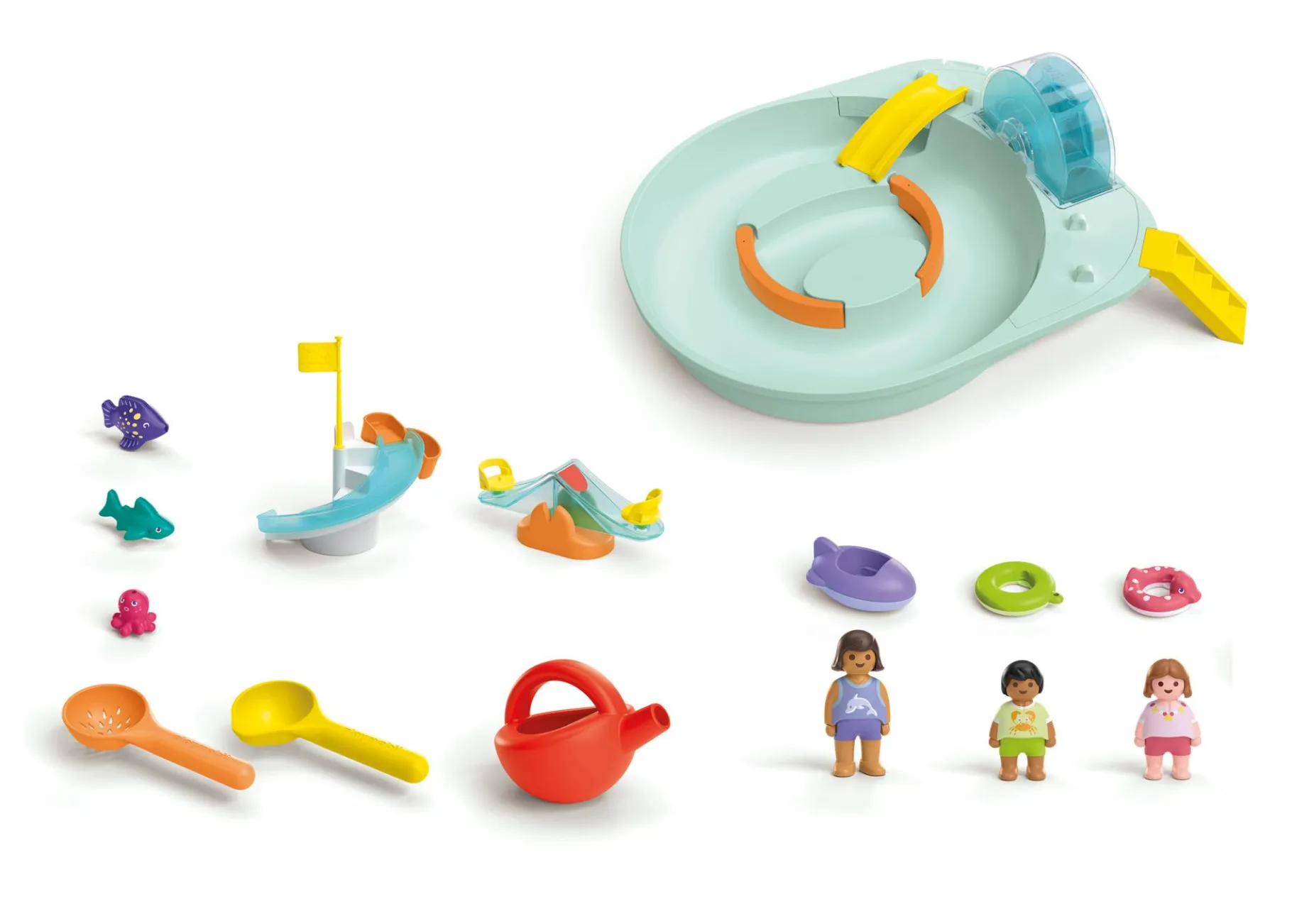 JUNIOR AQUA: Wasserbahn mit Wasserspielplatz und Lerneffekten-PLAYMOBIL Discount