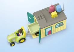 JUNIOR: Bauernhof-Abenteuer mit Traktor, Anhänger und tierischen-PLAYMOBIL Hot