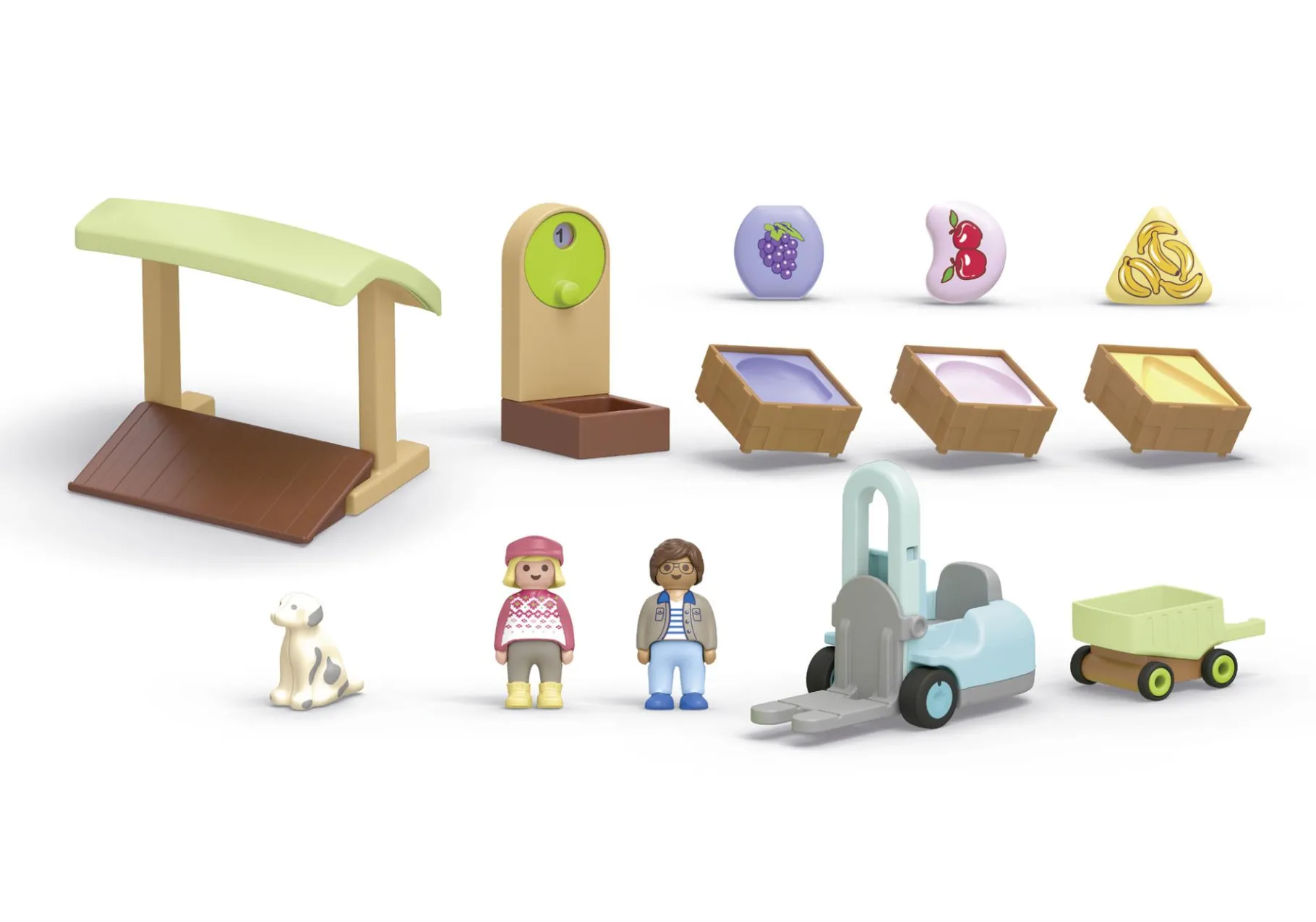 JUNIOR: Bio-Marktstand & Gabelstapler-PLAYMOBIL Online