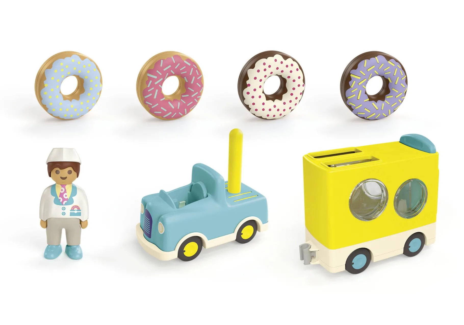 JUNIOR: Verrückter Donut Truck mit Stapel- und Sortierfunktion-PLAYMOBIL Flash Sale