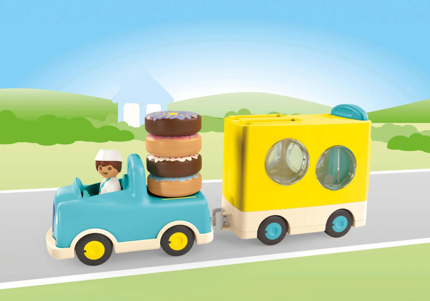 JUNIOR: Verrückter Donut Truck mit Stapel- und Sortierfunktion-PLAYMOBIL Flash Sale