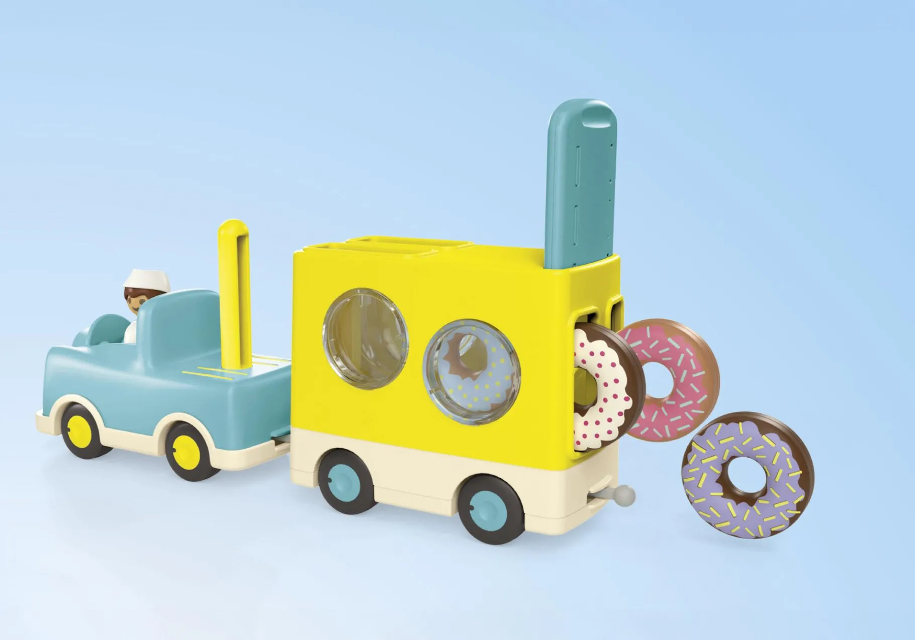 JUNIOR: Verrückter Donut Truck mit Stapel- und Sortierfunktion-PLAYMOBIL Flash Sale