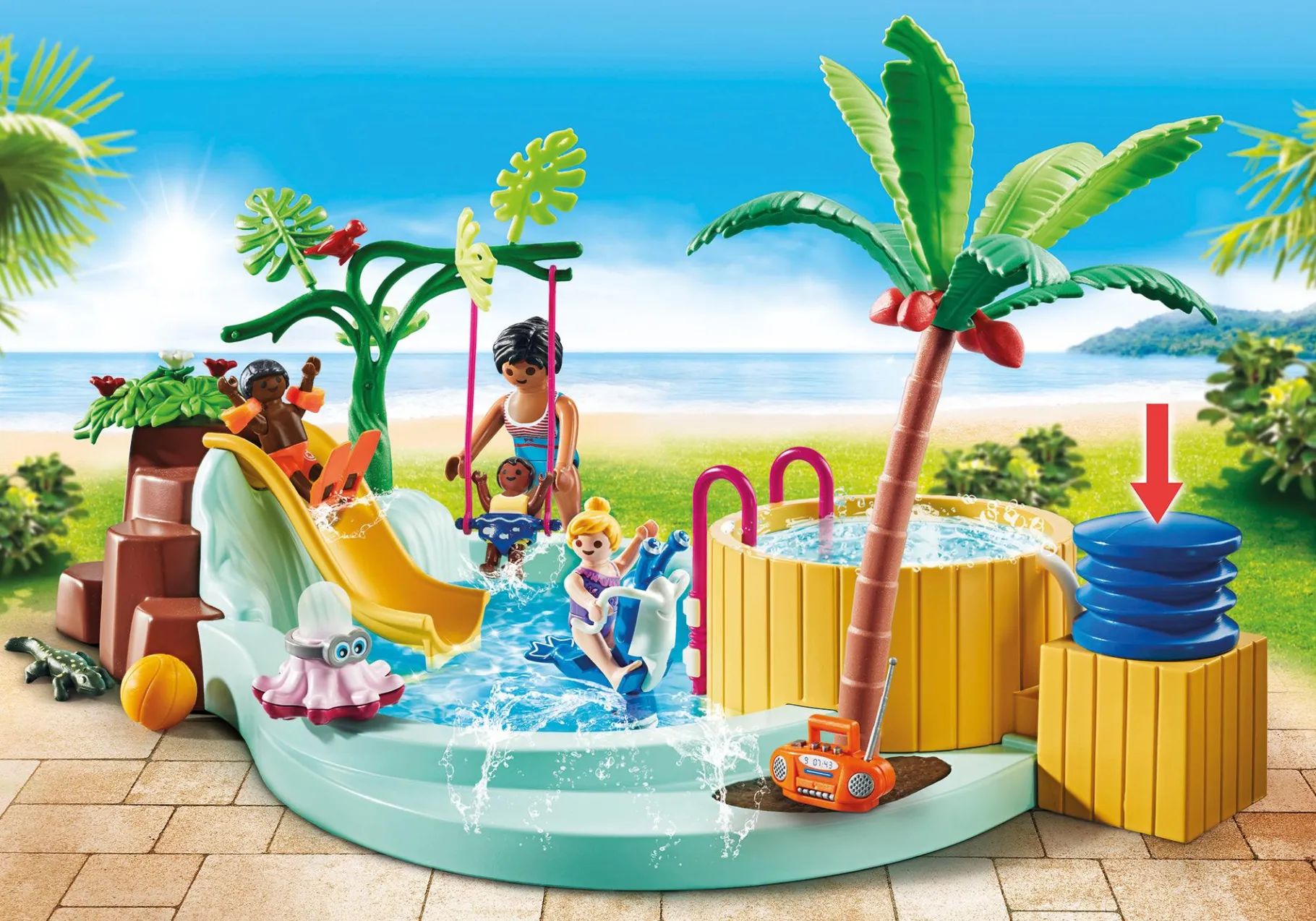 Kinderbecken mit Whirlpool-PLAYMOBIL Discount