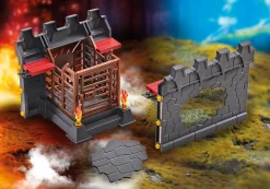 Mauererweiterung mit Gefängnis und Mauerdurchbruch für die Festung der Burnham Raiders-PLAYMOBIL Sale
