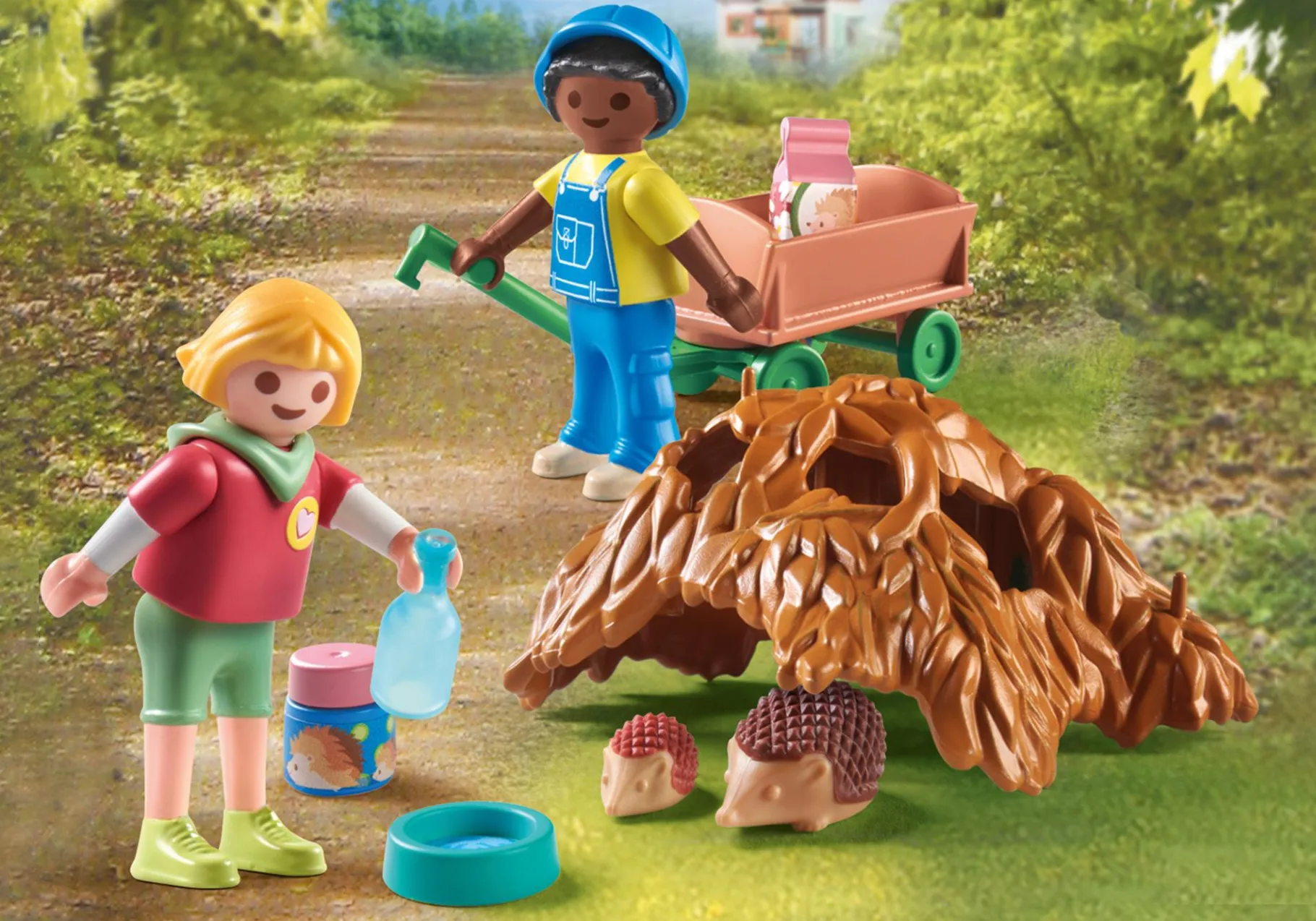 Pflege der Igelfamilie-PLAYMOBIL New