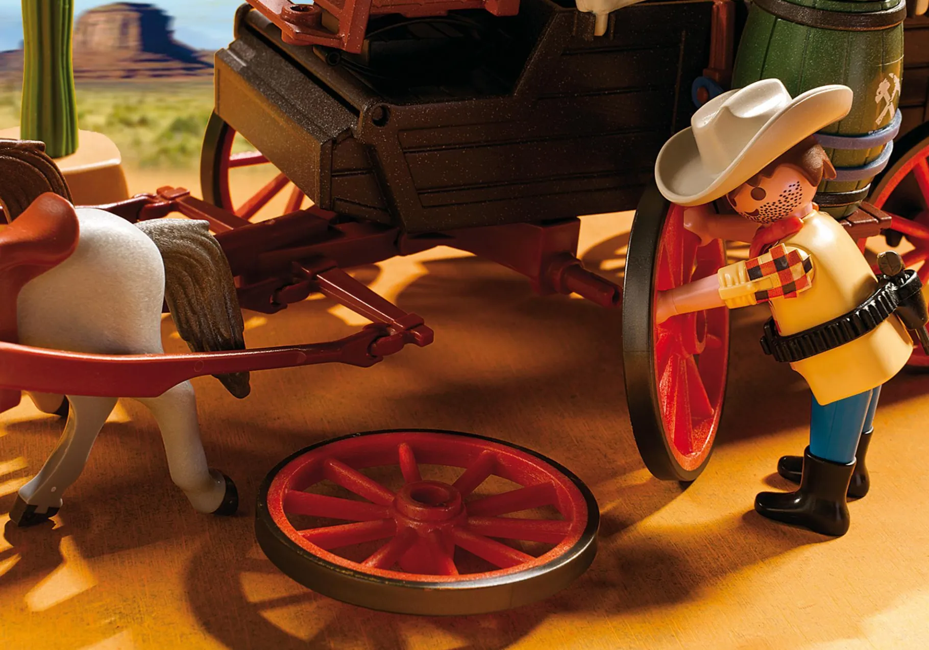 Planwagen mit überfall-PLAYMOBIL Store