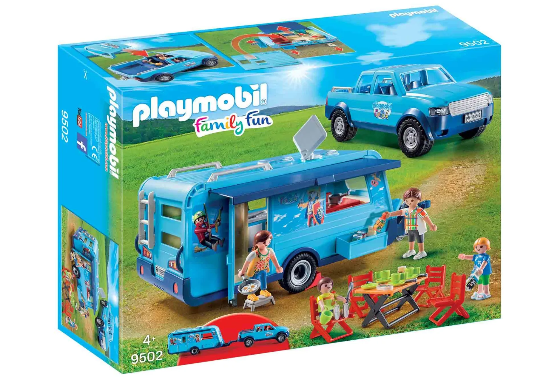 -FunPark Pick-Up mit Wohnwagen-PLAYMOBIL Outlet