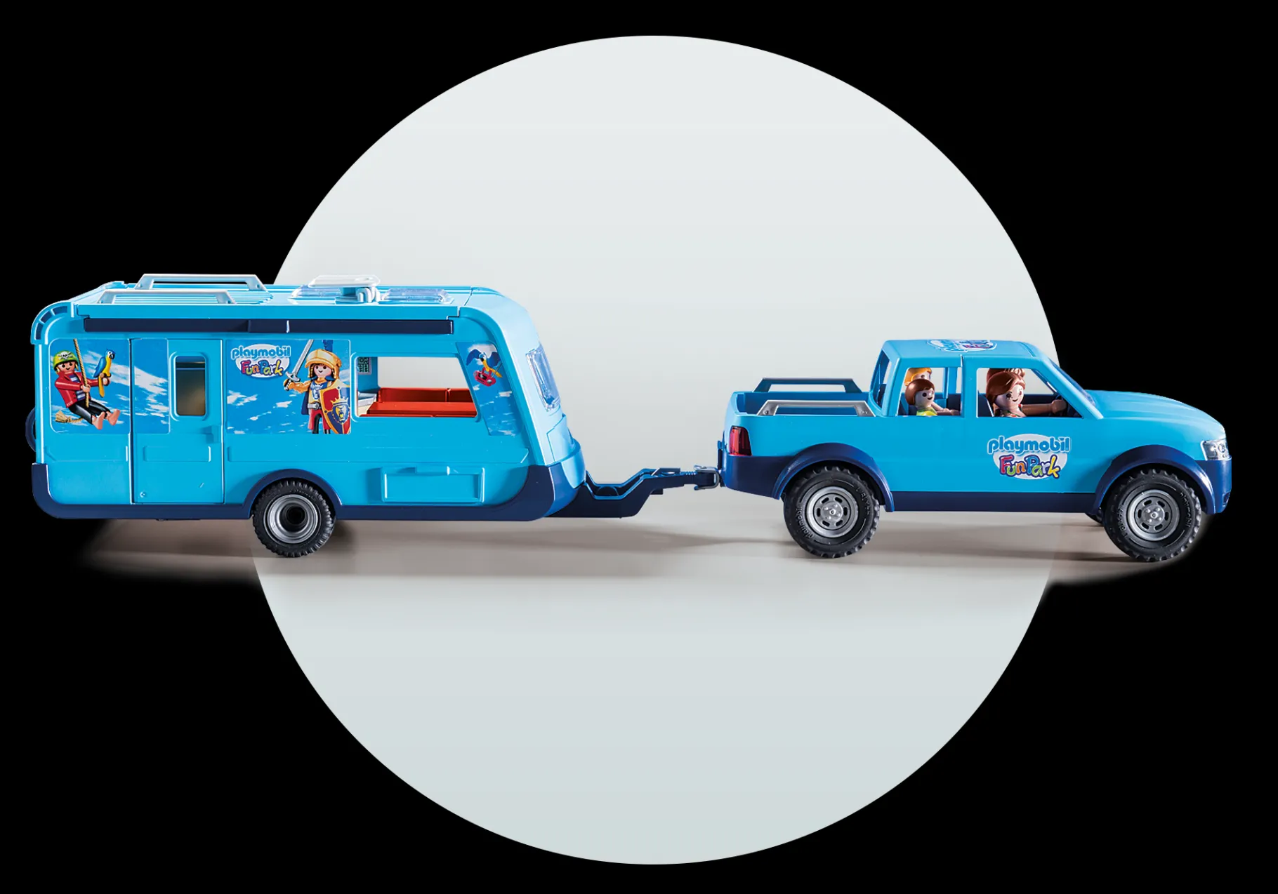 -FunPark Pick-Up mit Wohnwagen-PLAYMOBIL Outlet