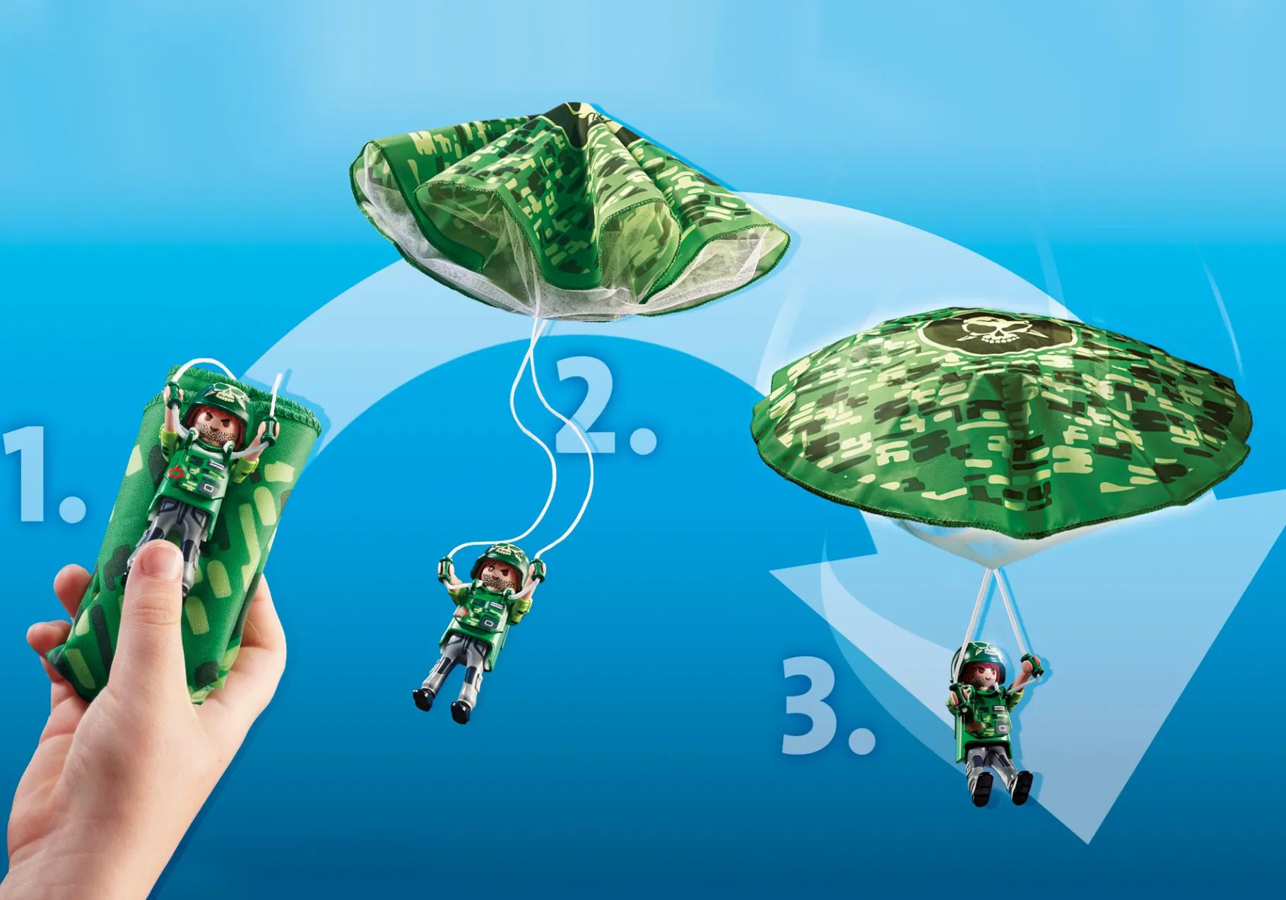 Polizei-Hubschrauber: Fallschirm-Verfolgung-PLAYMOBIL Outlet
