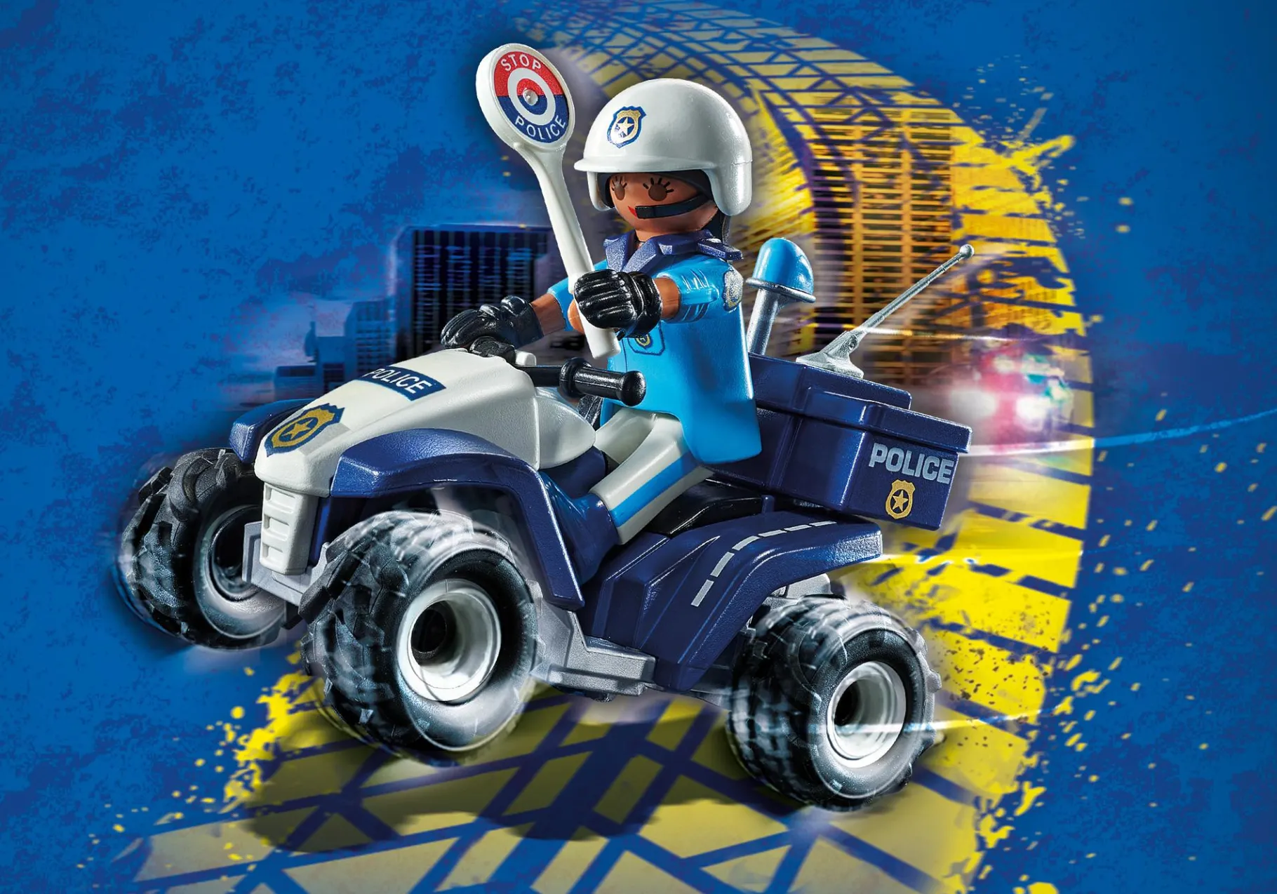 Polizei-Speed Quad-PLAYMOBIL Cheap