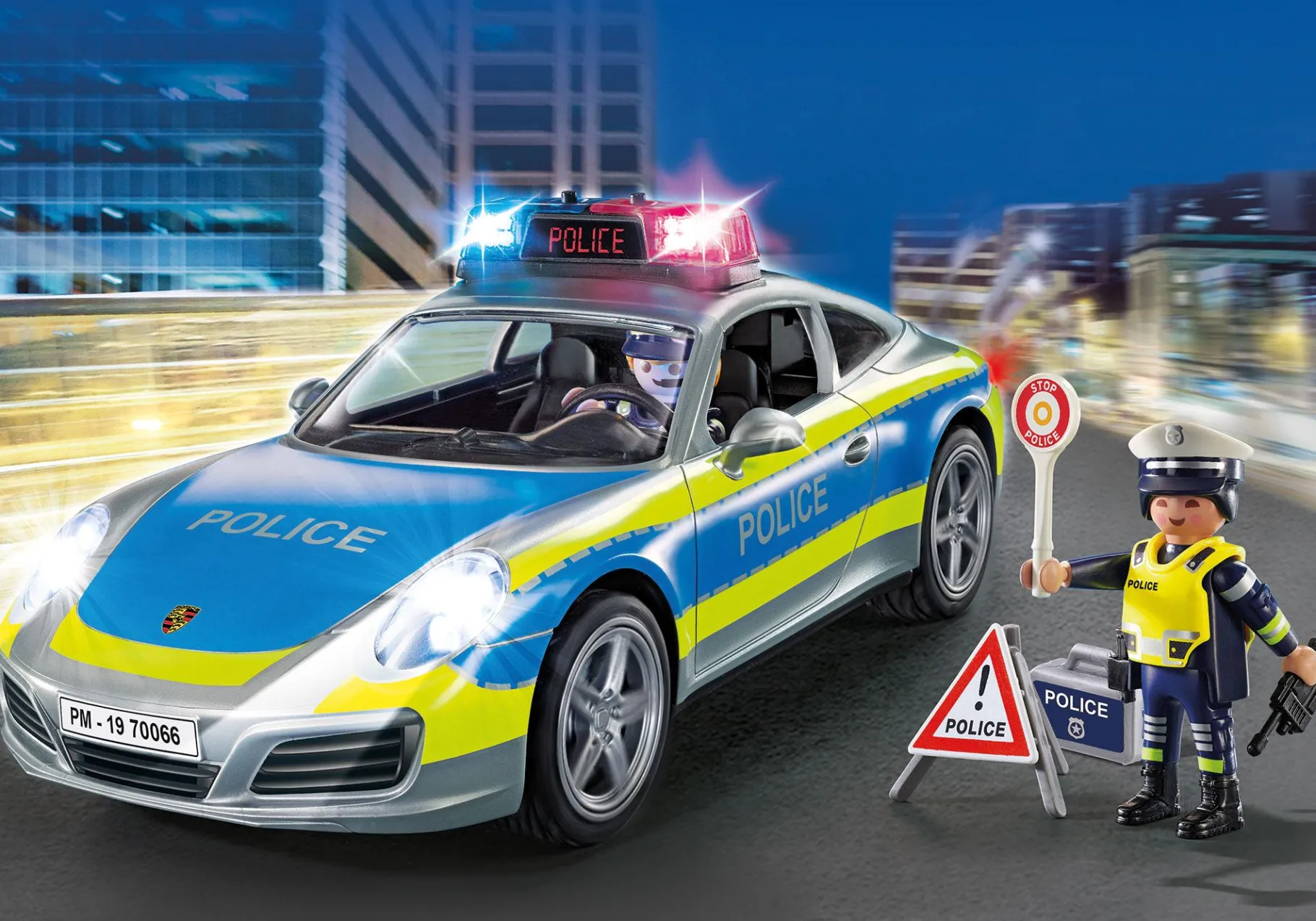 Porsche 911 Carrera 4S Police-PLAYMOBIL Outlet