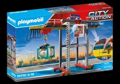 Portalkran mit Containern-PLAYMOBIL Flash Sale