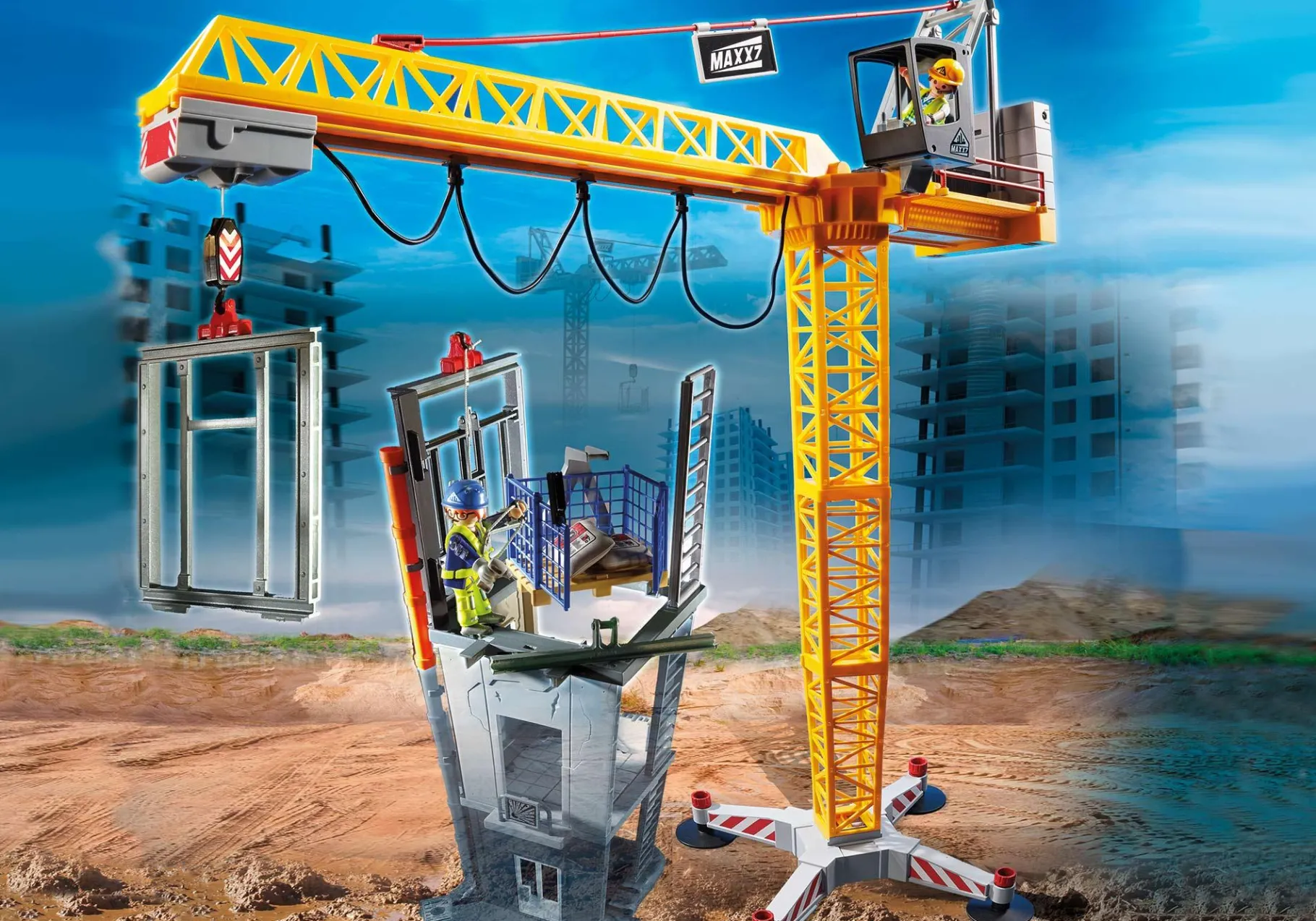 RC-Baukran mit Bauteil-PLAYMOBIL Flash Sale