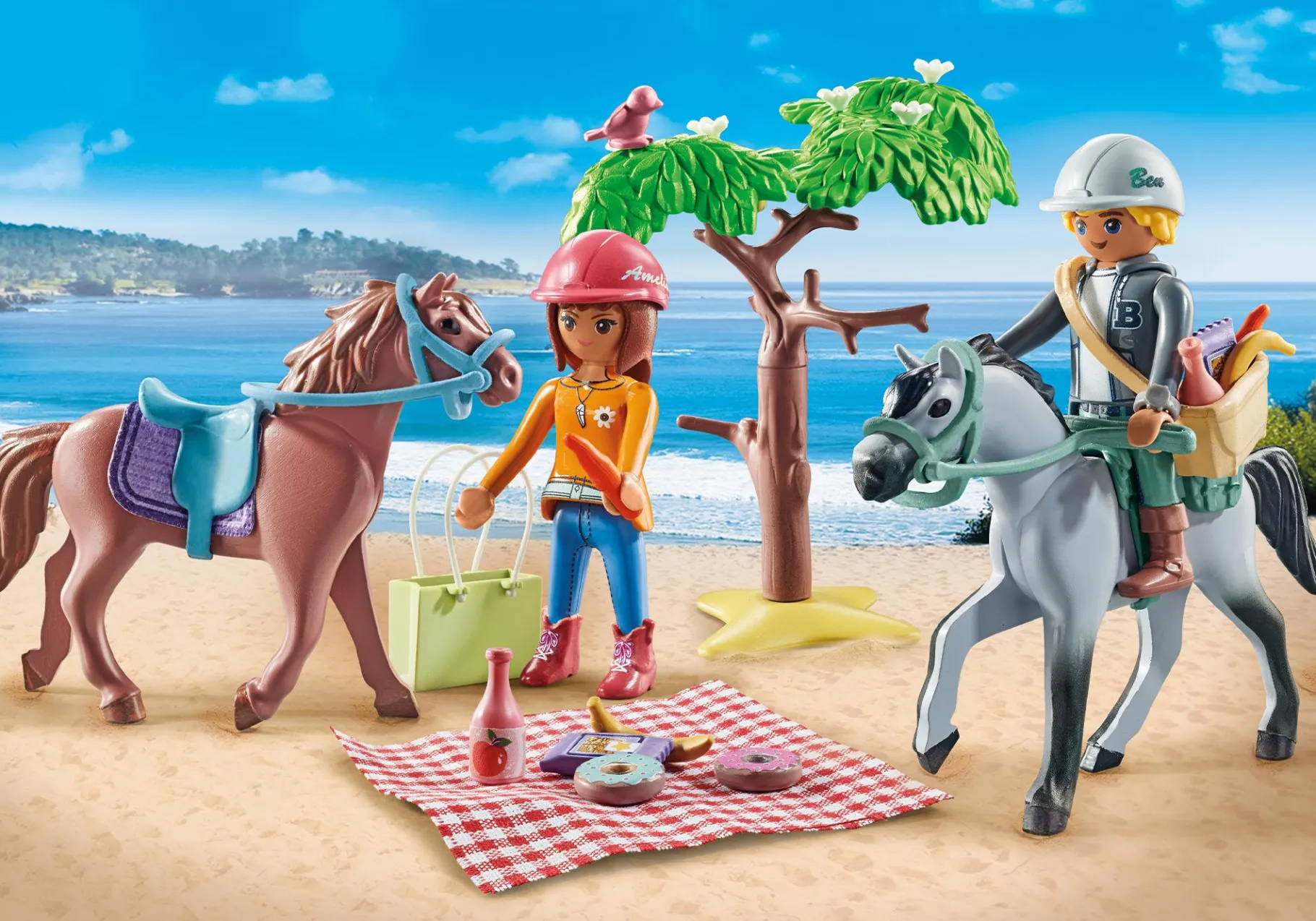 Reitausflug an den Strand mit Amelia und Ben-PLAYMOBIL Cheap