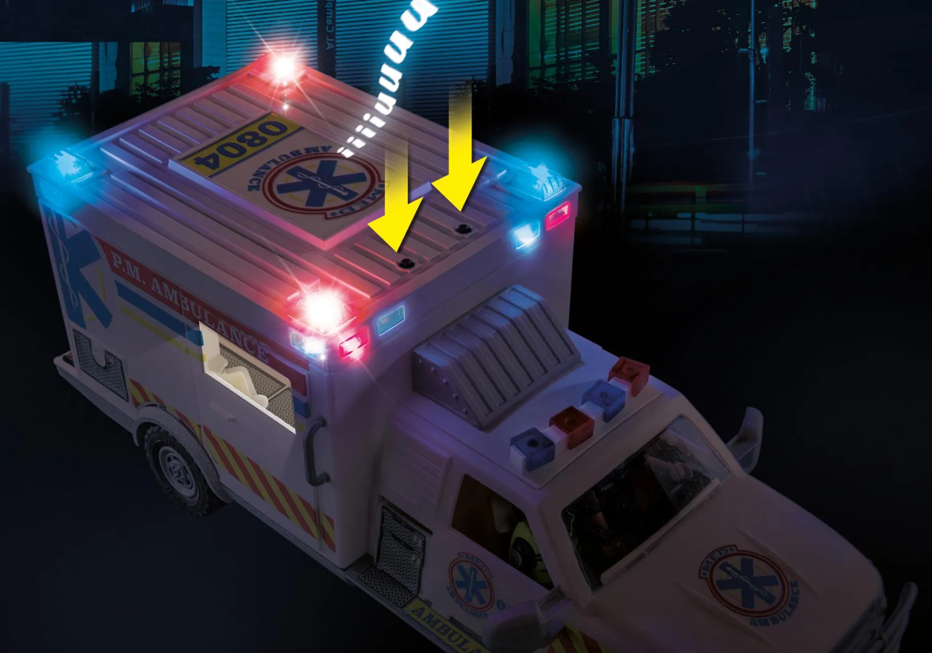 Rettungs-Fahrzeug: US Ambulance-PLAYMOBIL Online