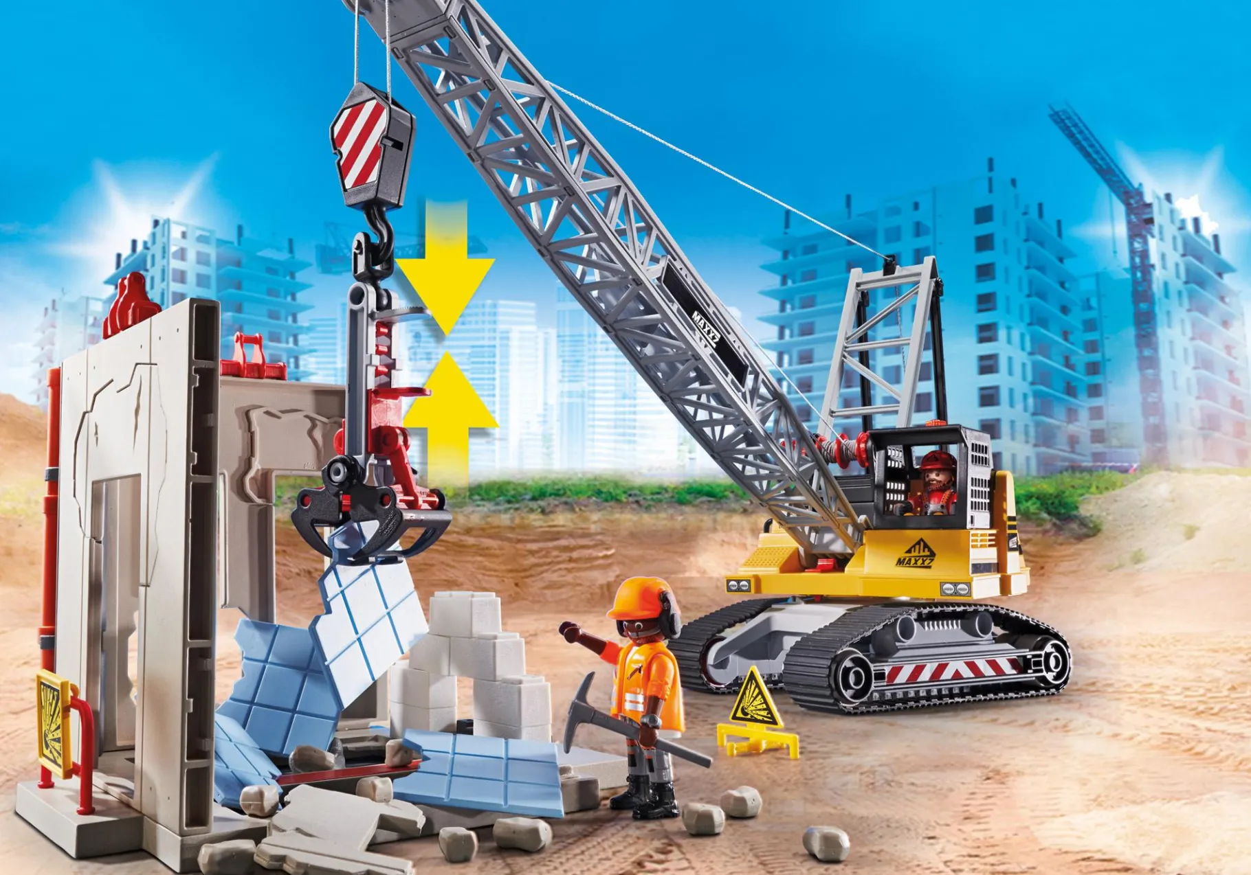 Seilbagger mit Bauteil-PLAYMOBIL Best