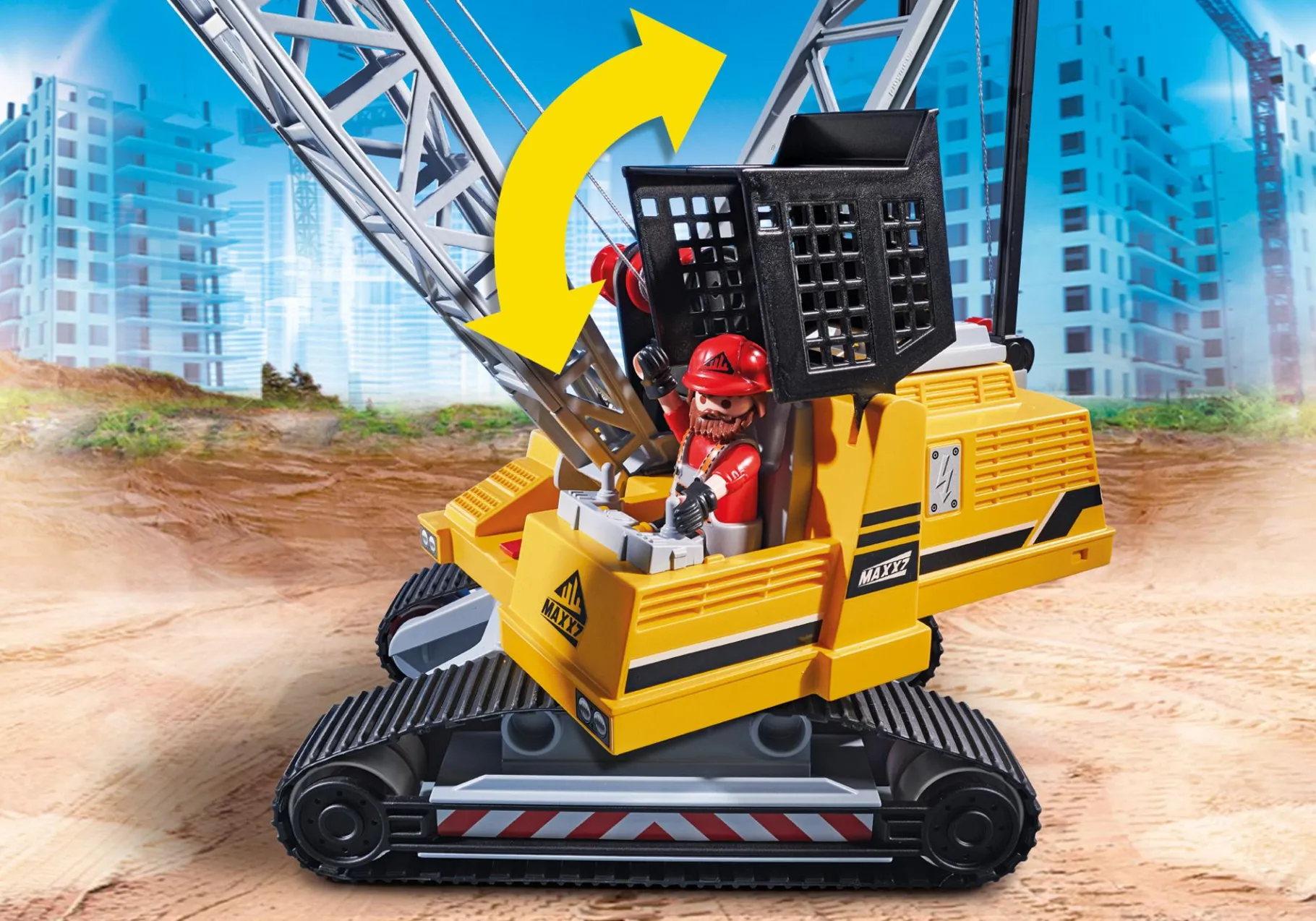 Seilbagger mit Bauteil-PLAYMOBIL Best