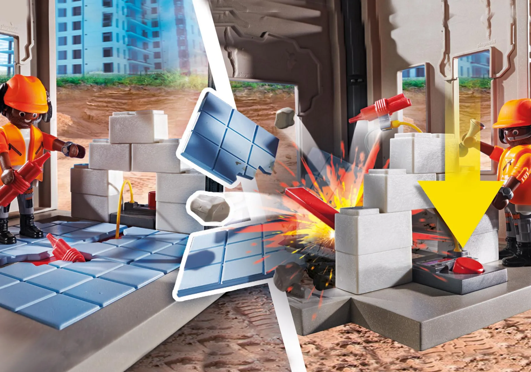 Seilbagger mit Bauteil-PLAYMOBIL Best