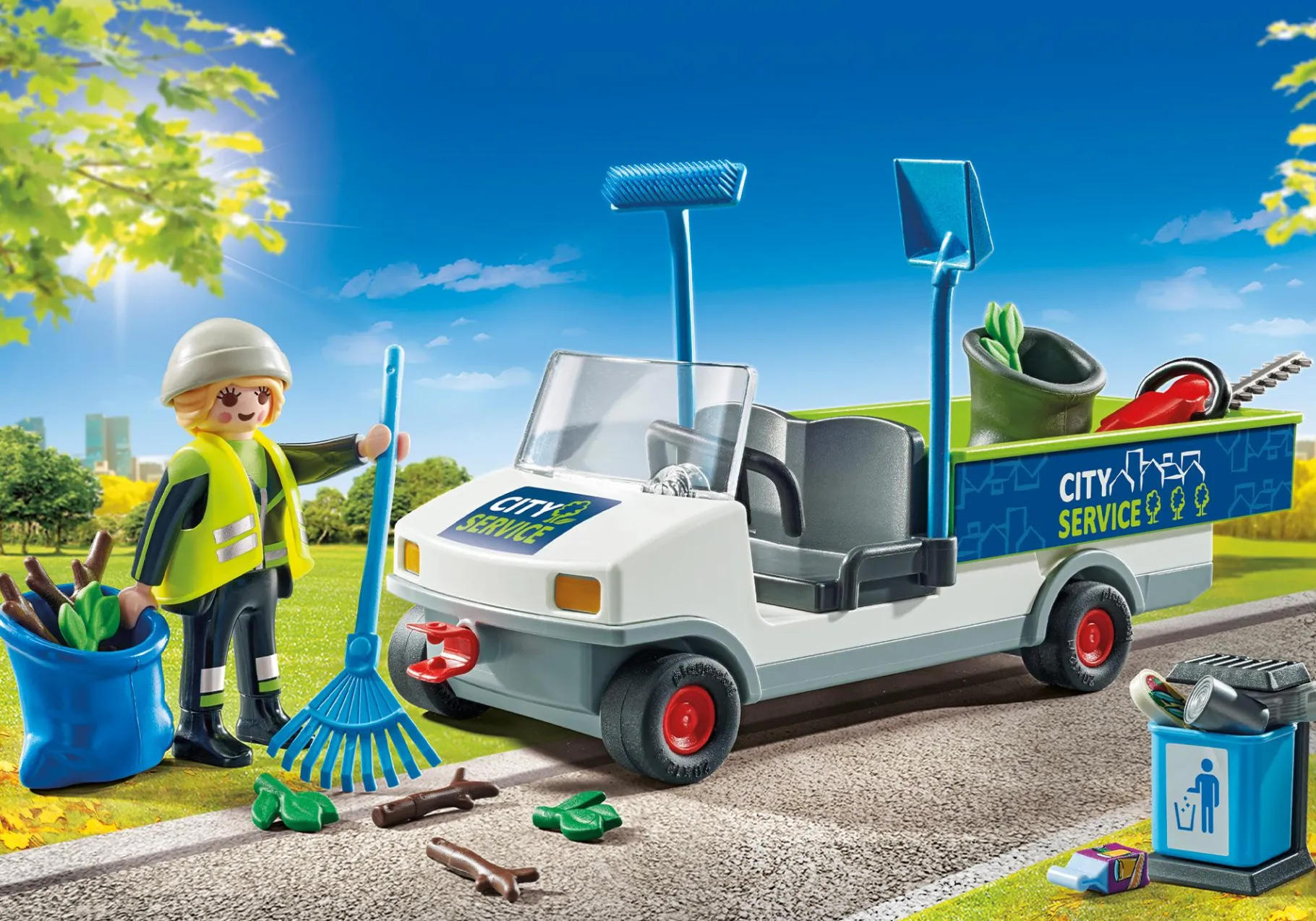 Stadtreinigung mit E-Fahrzeug-PLAYMOBIL Flash Sale